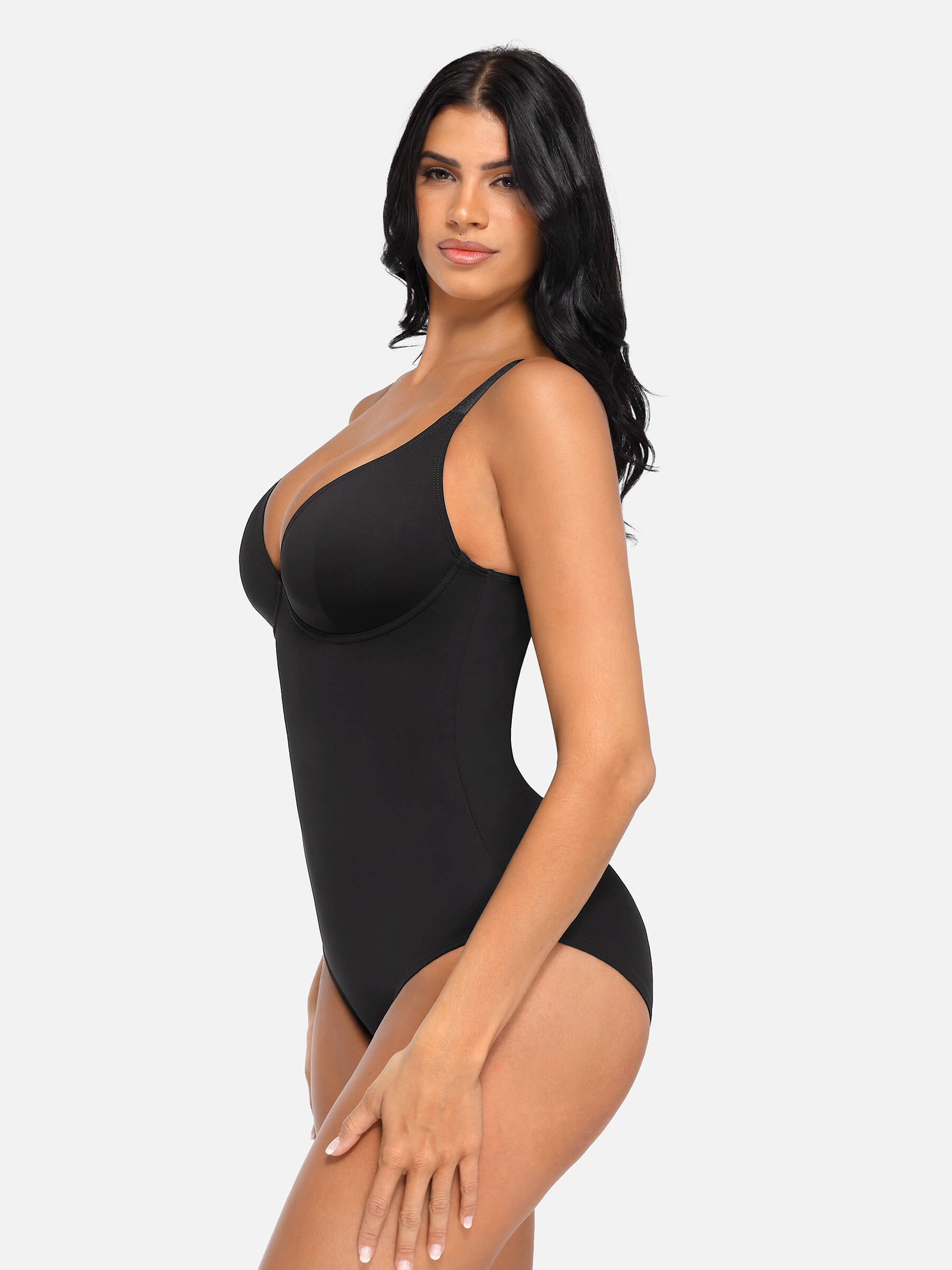 Divinegirl V Neck Tummy Control Bodysuit