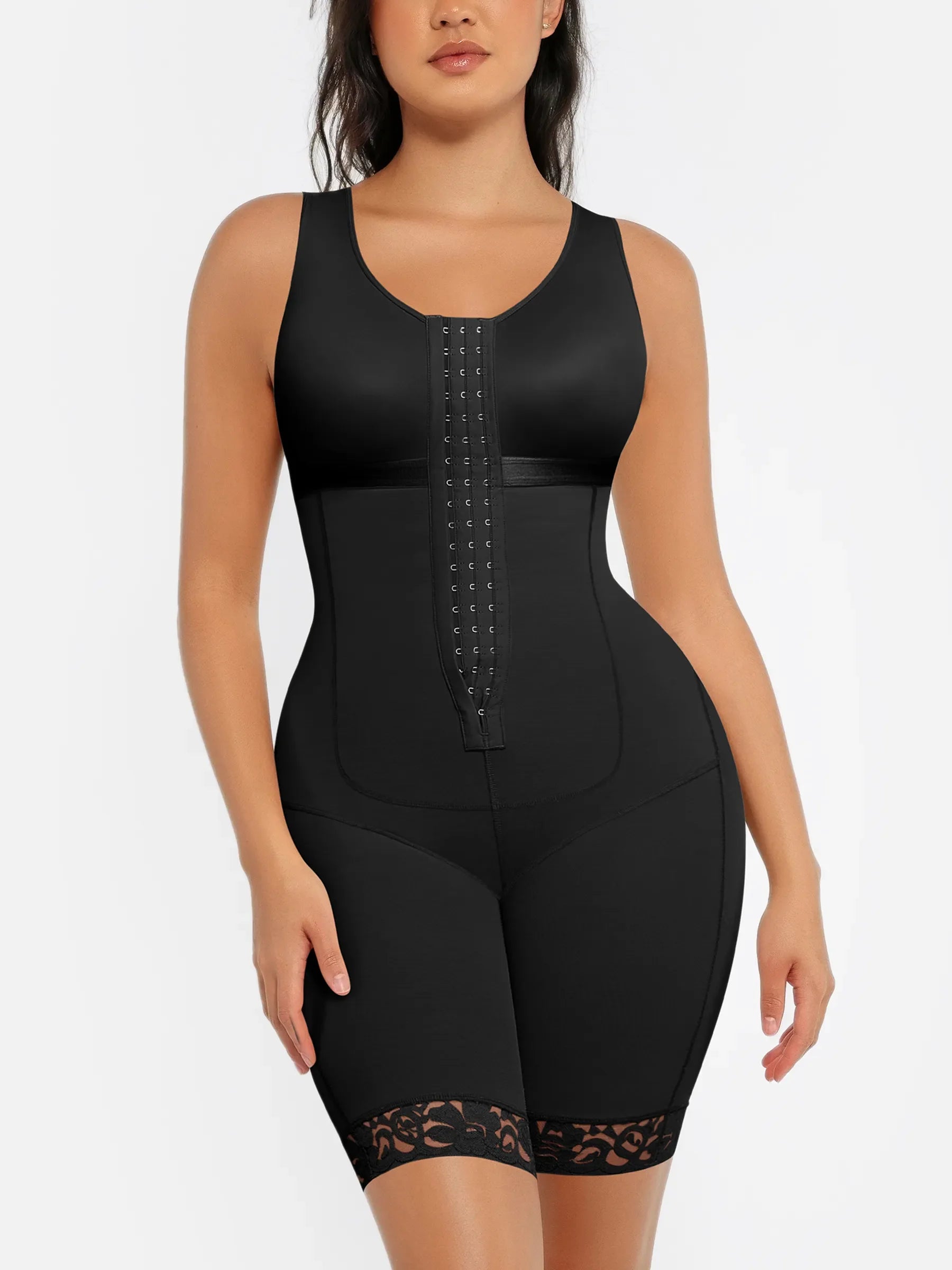 FeelinGirl Post-Surgery Open Bust Tummy Control Butt Lift Bodysuit