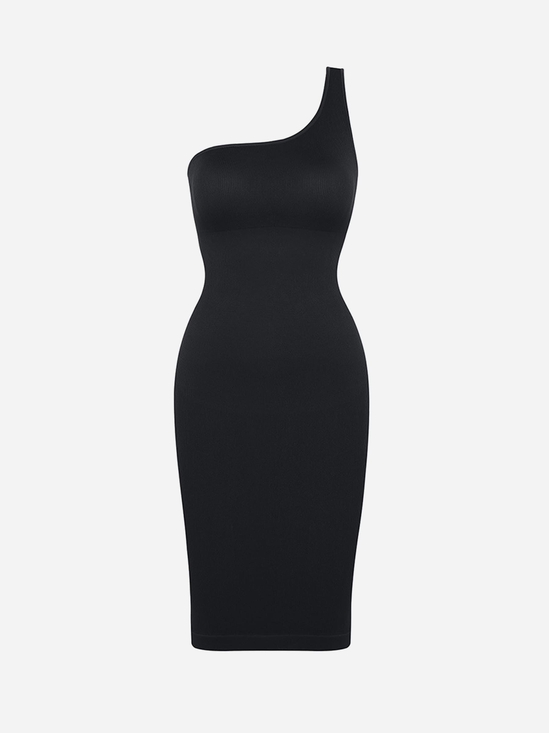 Feelingirl One-Shoulder Shaper Dress with Built-In Bra