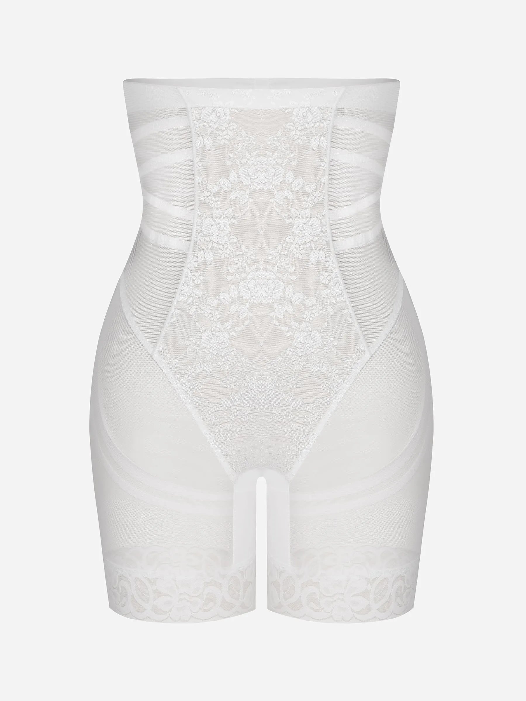 Feelingirl Patterned Lace Breathable Shapewear Shorts