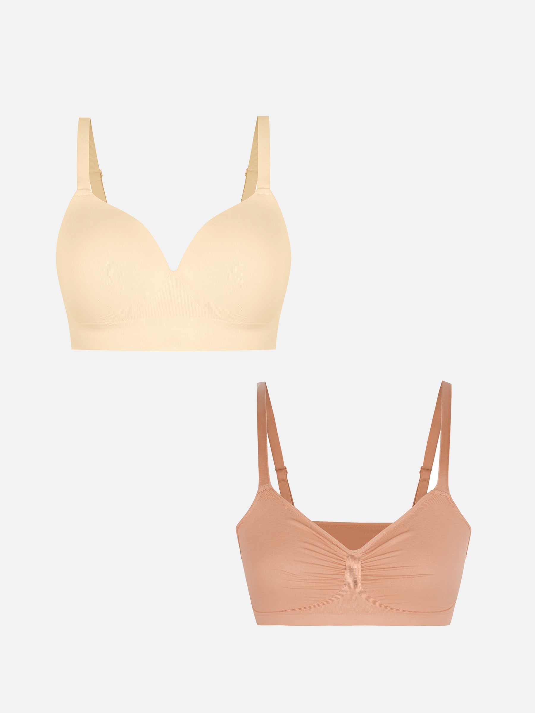 Feelingirl 1 Push-Up Seamless Bra + 1 Smooth Seamless Bra
