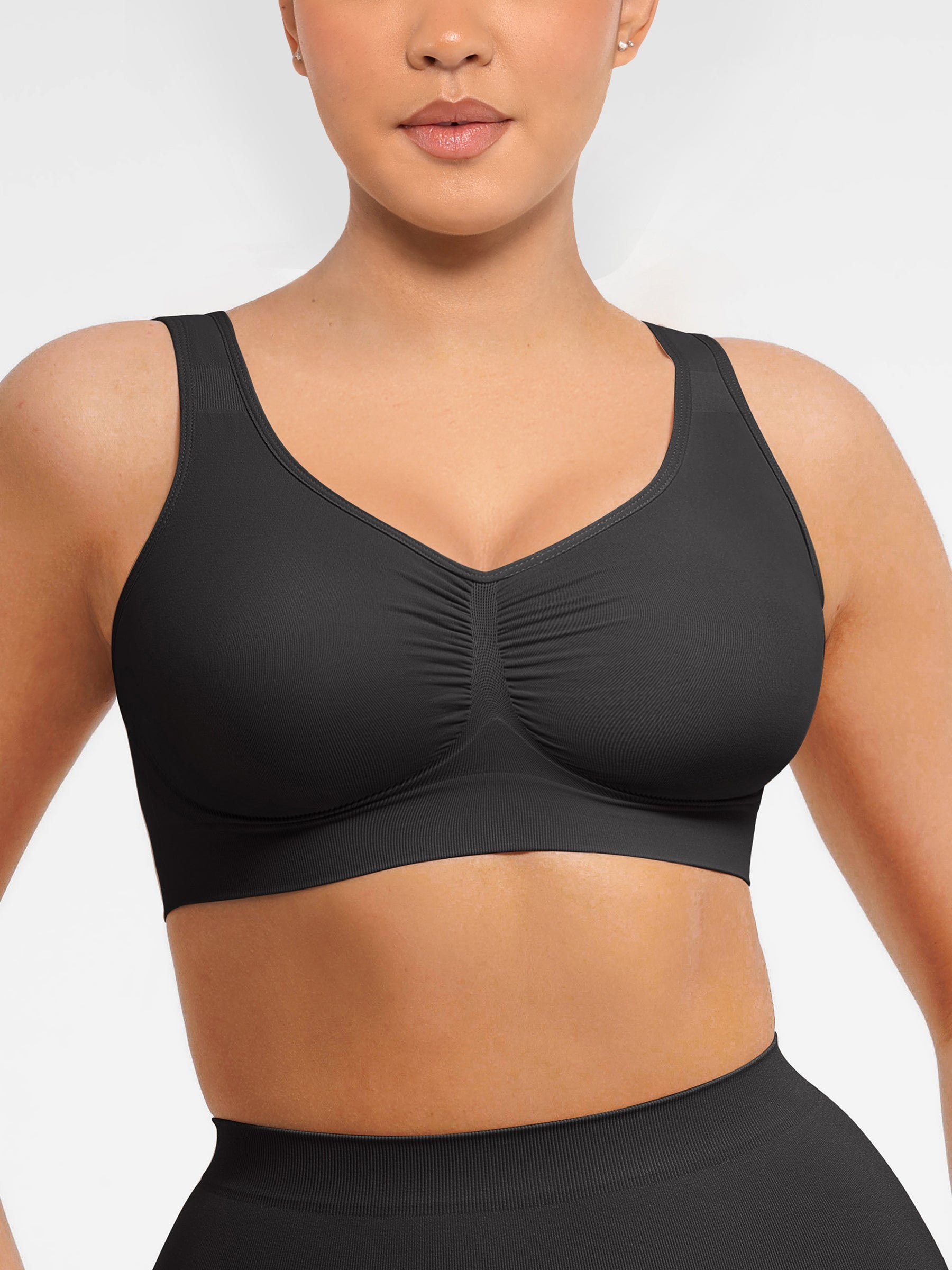 Feelingirl Seamless Wide Straps Everyday Bra