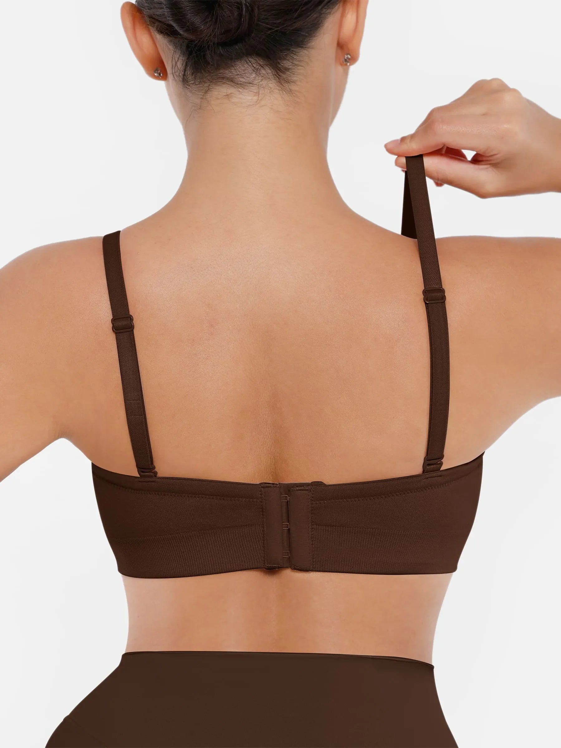 Feelingirl Seamless Strapless Anti-Slip Bra With Removable Pads