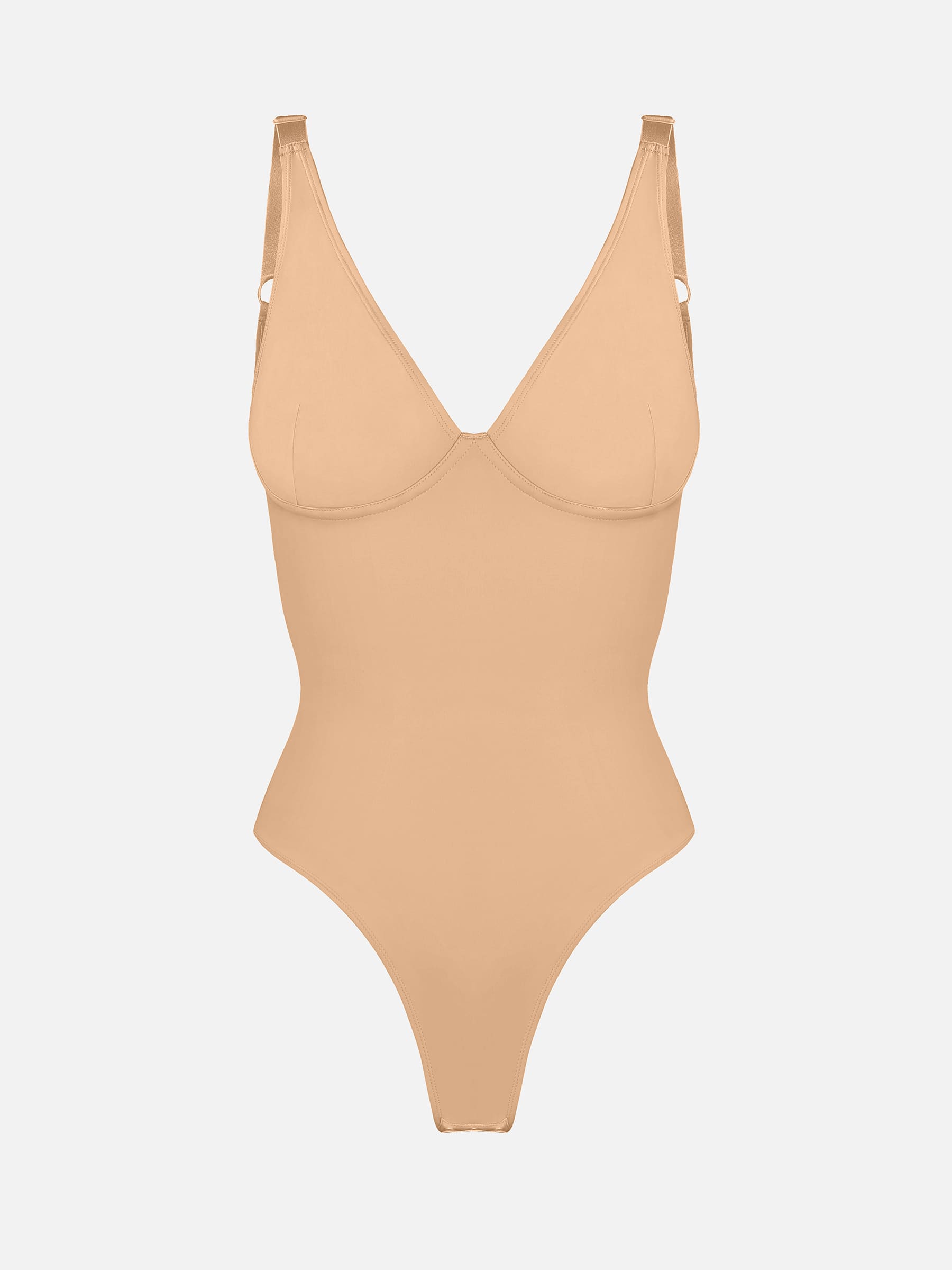 Feelingirl V Neck Tummy Control Shaping Bodysuit