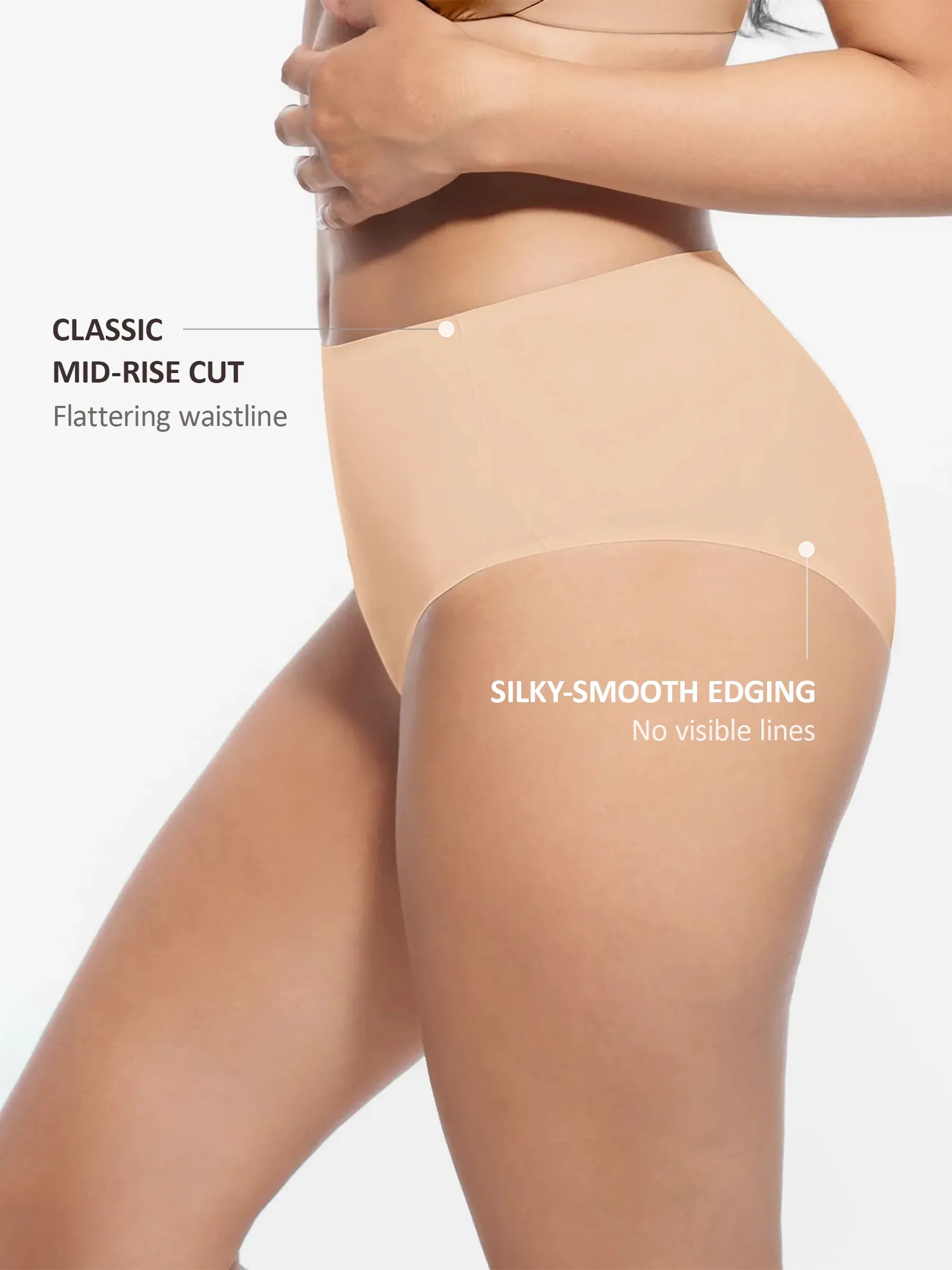 Feelingirl Cloud-Like Mid-Waist Brief Panties