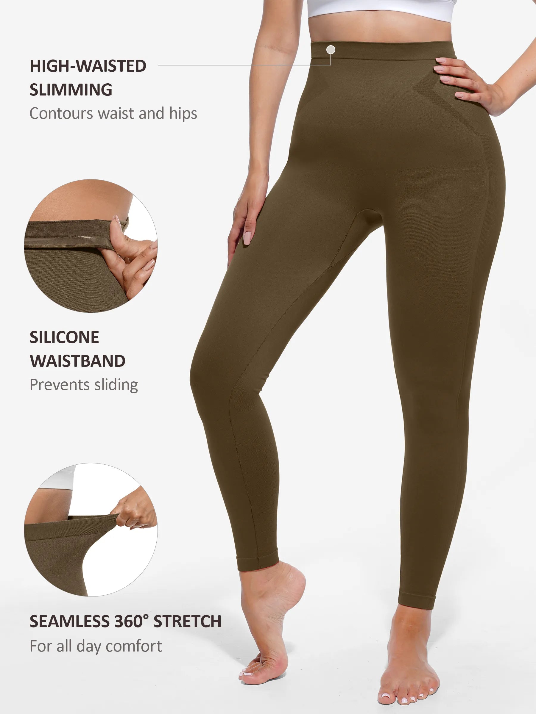 Feelingirl High-Waist Shaping Leggings