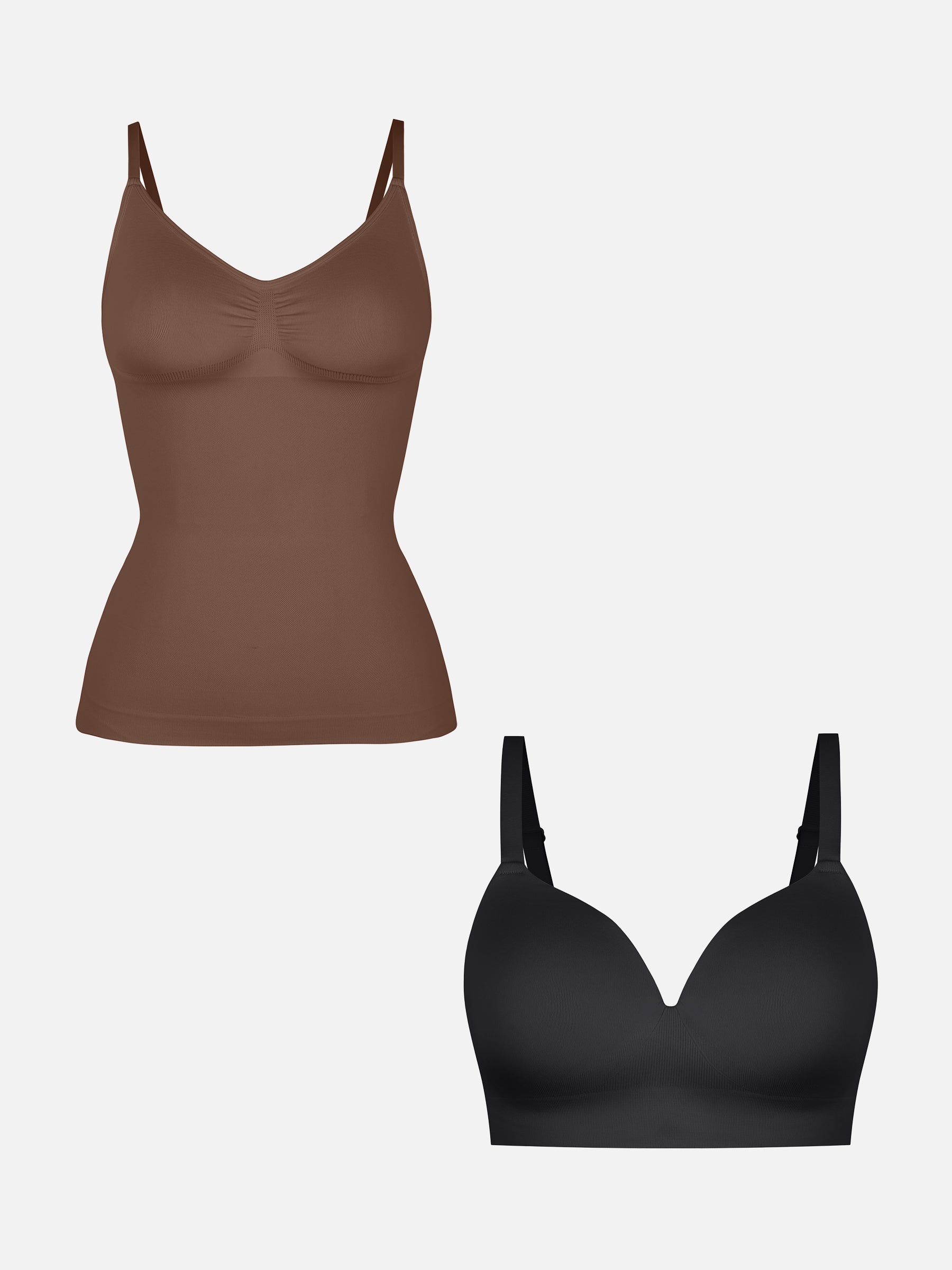 Feelingirl Push-Up Seamless Bra + Shaper Tank Top