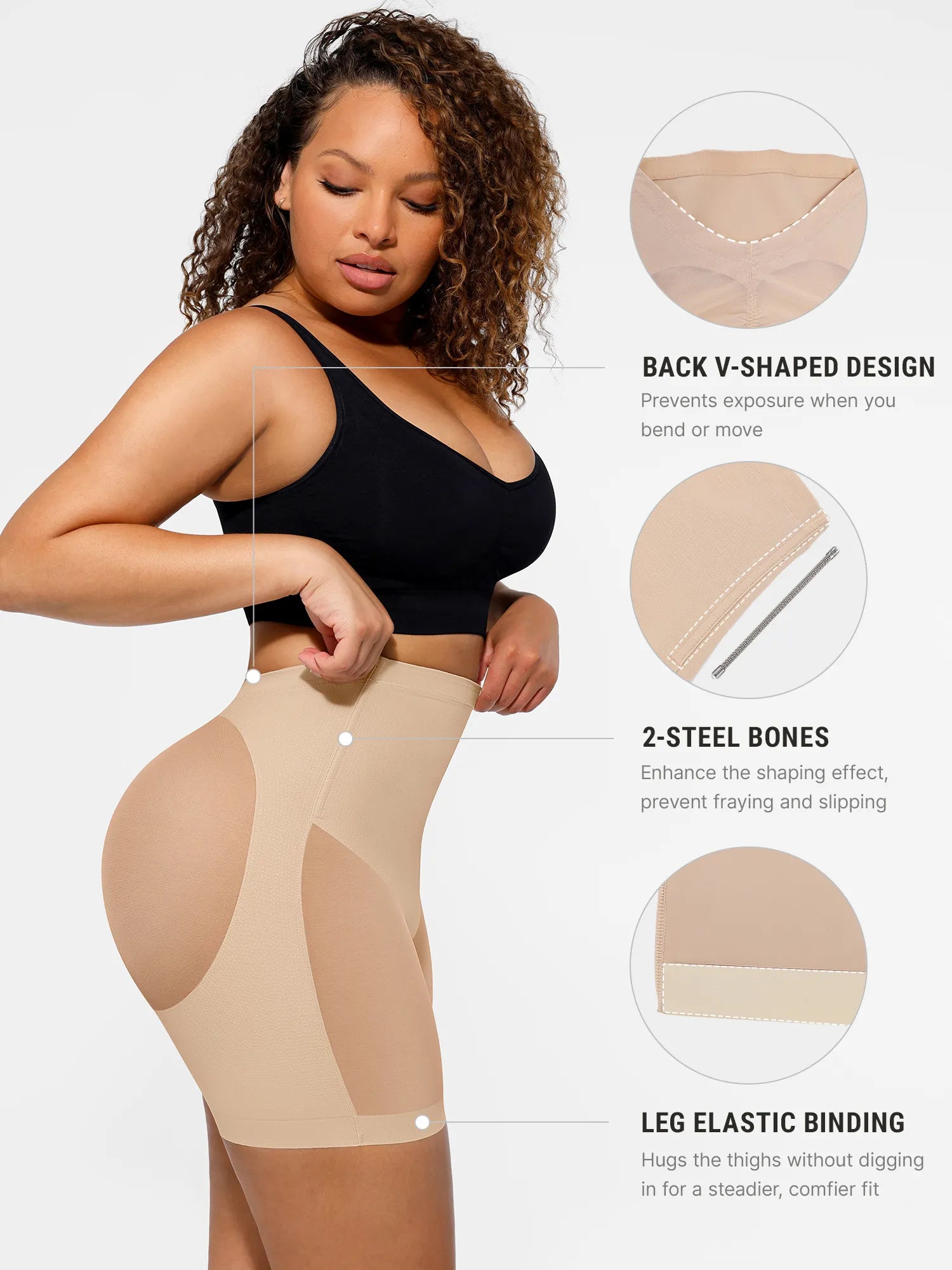 Feelingirl Tummy Control Shaping Shorts