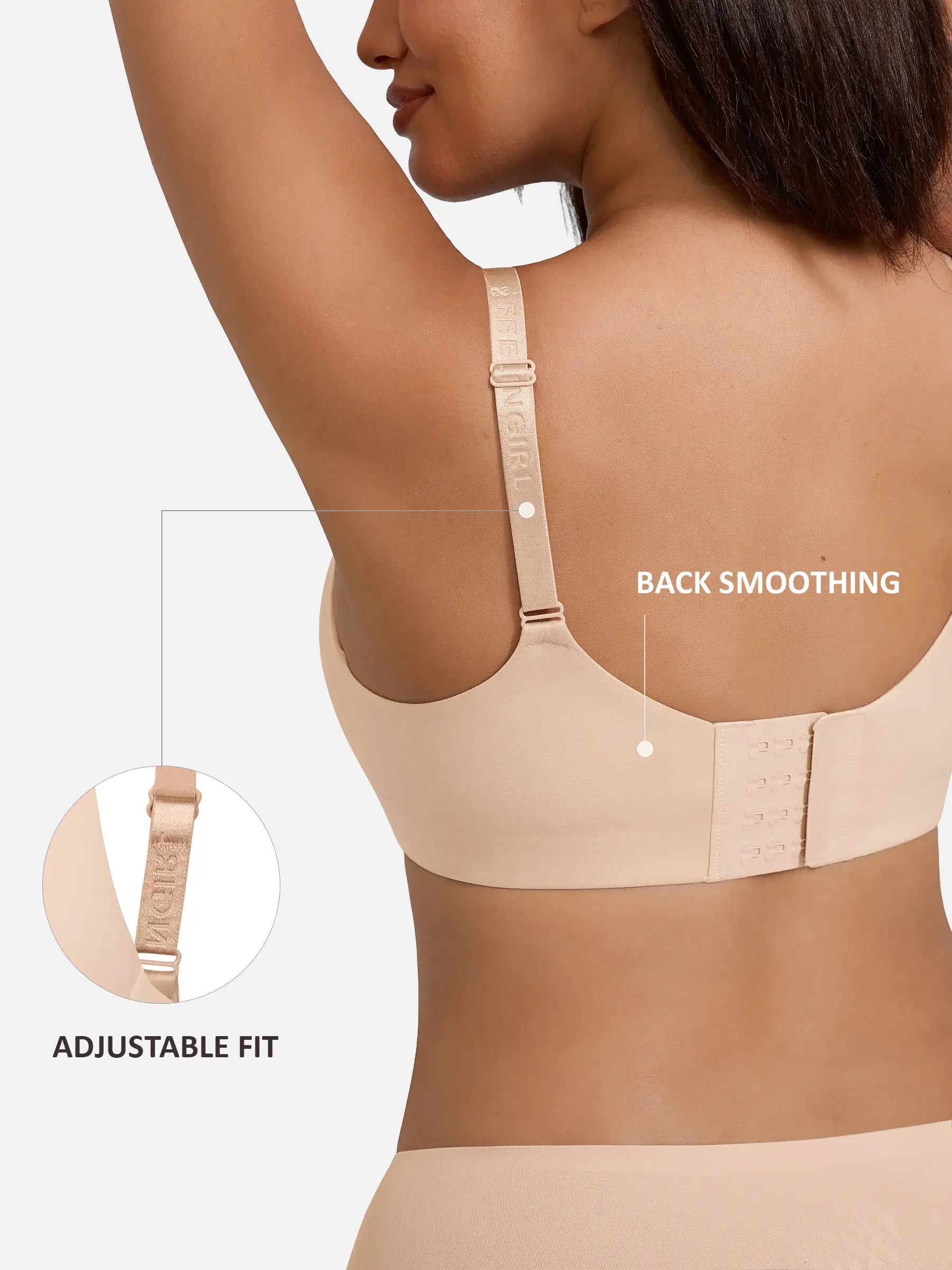 Feelingirl Cloud Soft Wireless Bra Seamless Lift Support Everyday Wear