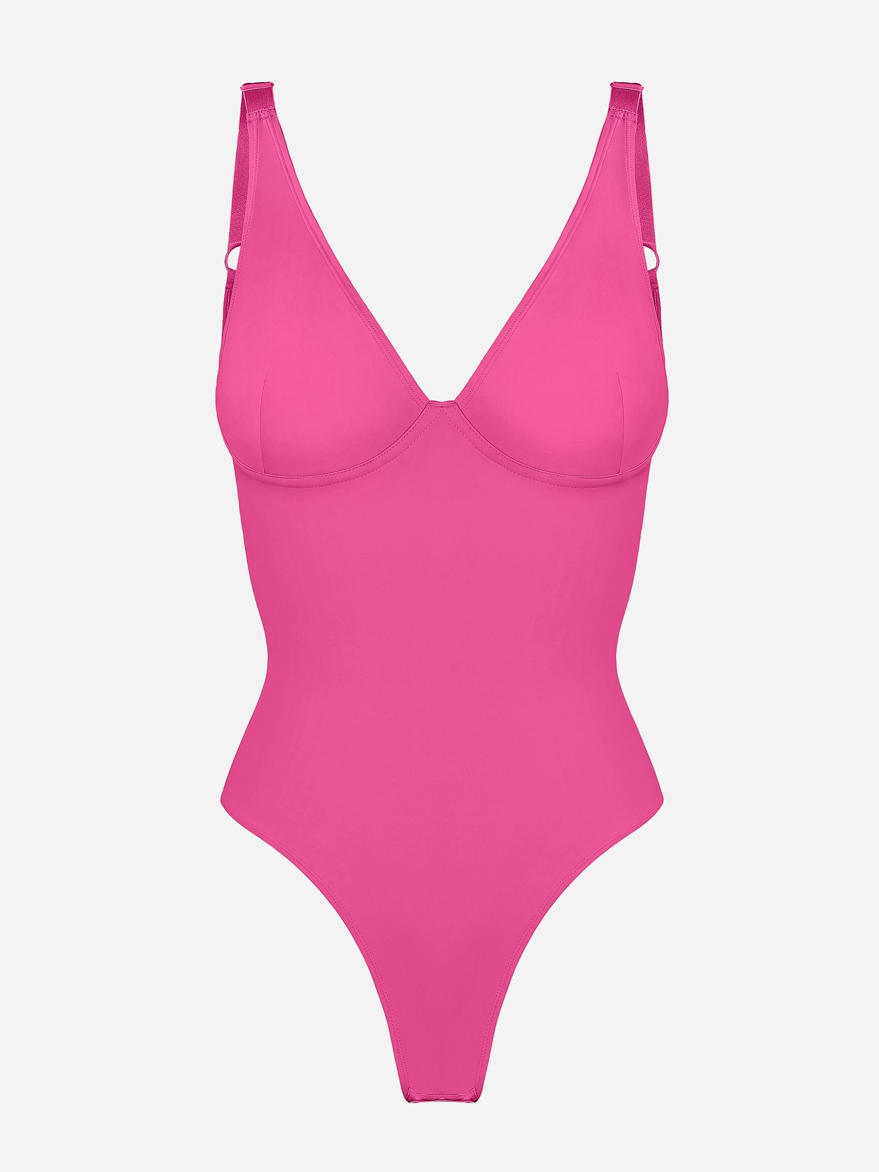 Feelingirl Deep V Neck Tummy Control Shapewear Bodysuit