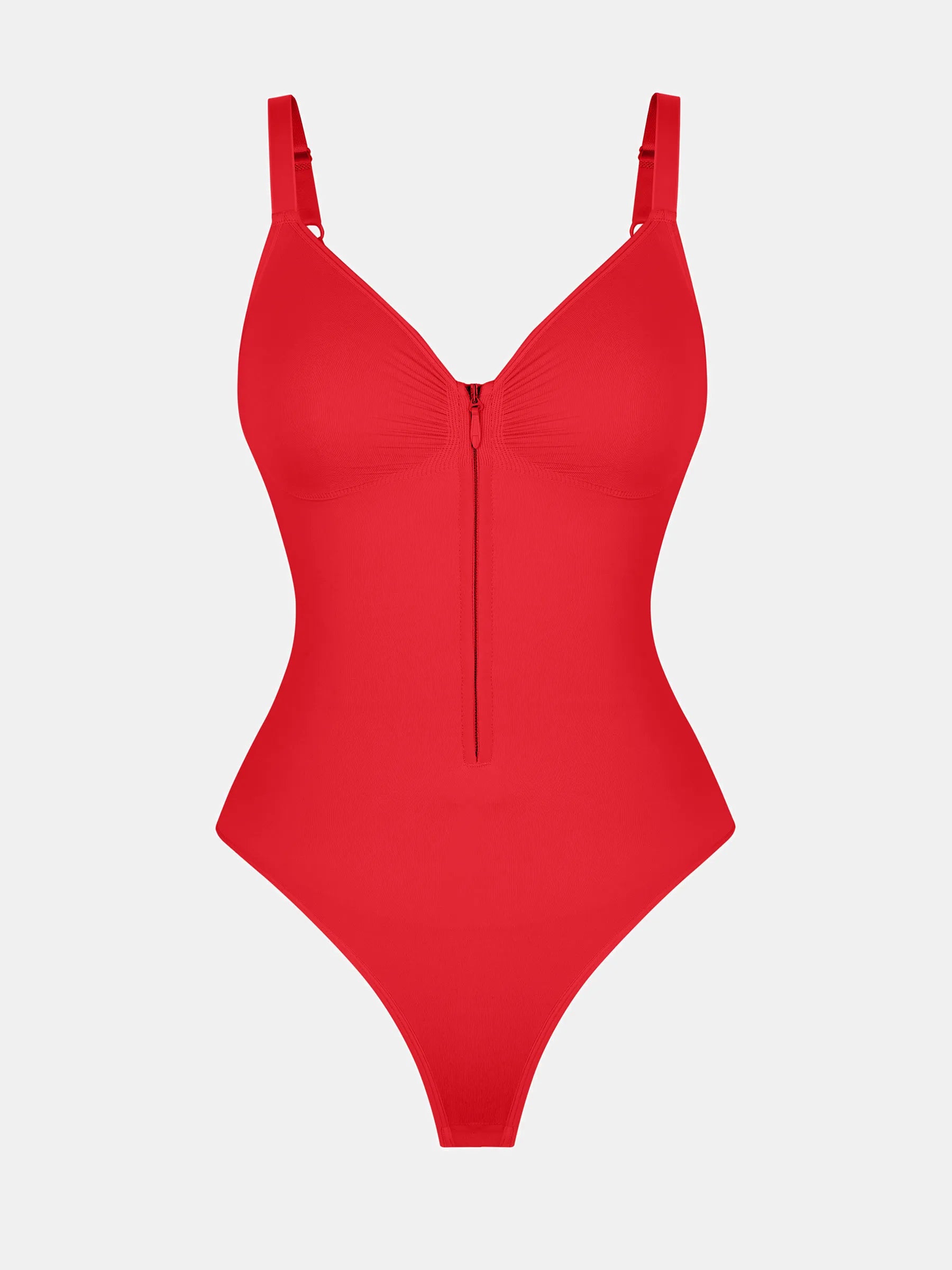 Feelingirl  Seamless Shaping Tummy Control Zipper Bodysuit