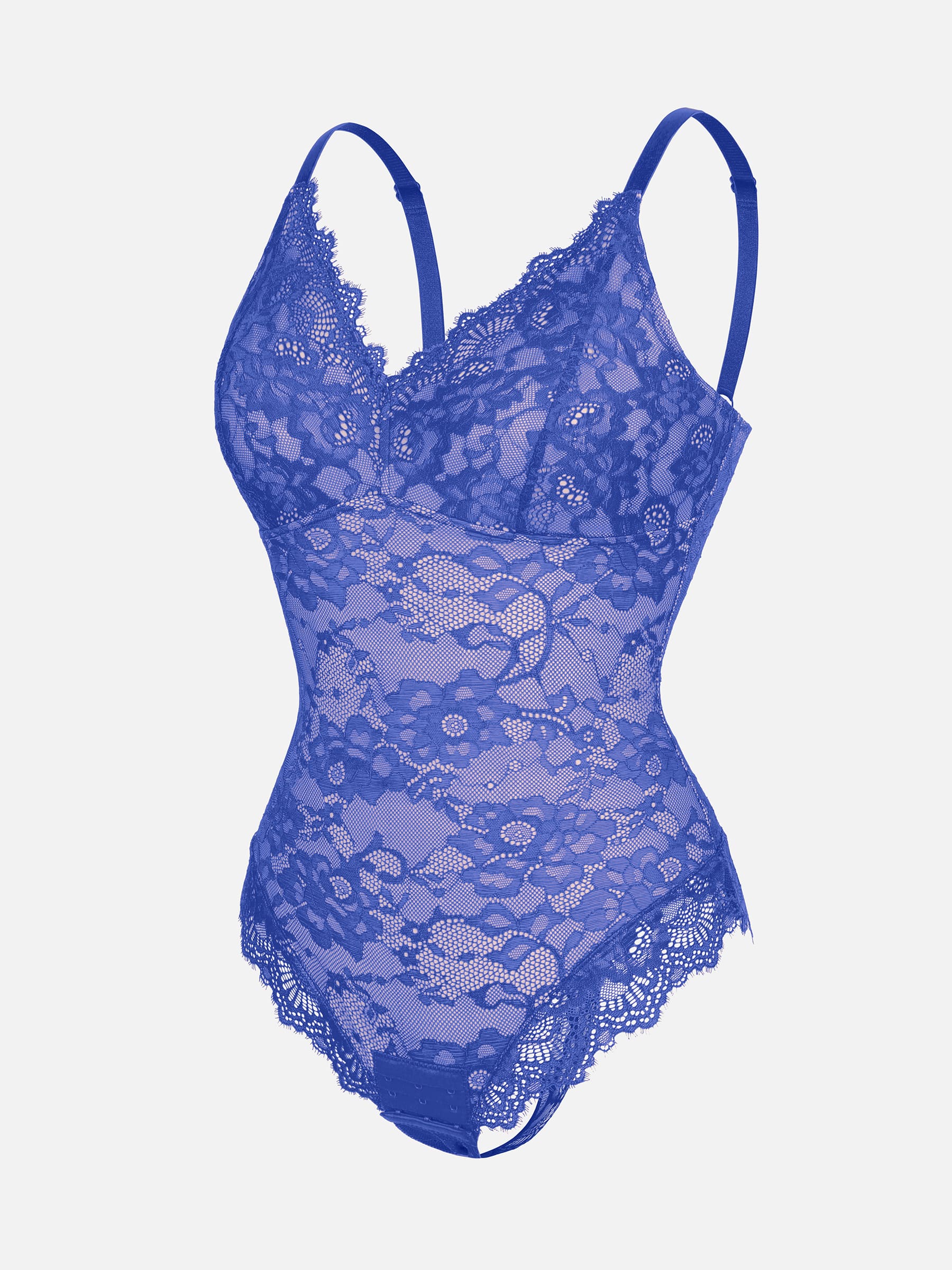 Feelingirl Lace V Neck Full Bodysuit Underwear