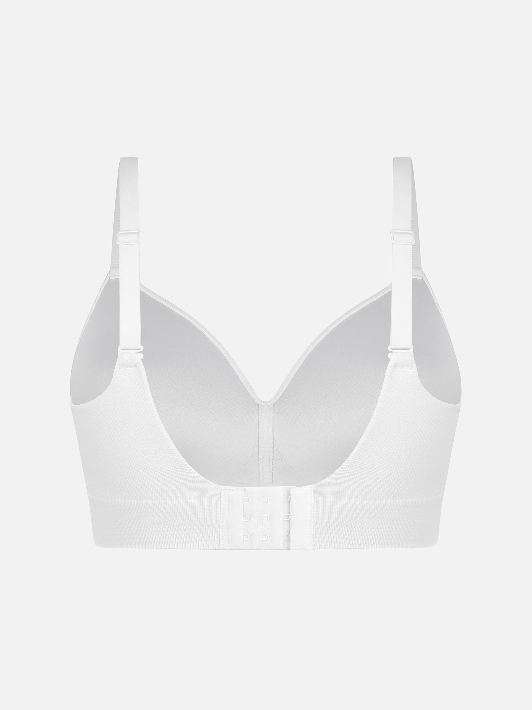 Feelingirl Wire-Free Wide Straps Bra + Push-Up Seamless Bra