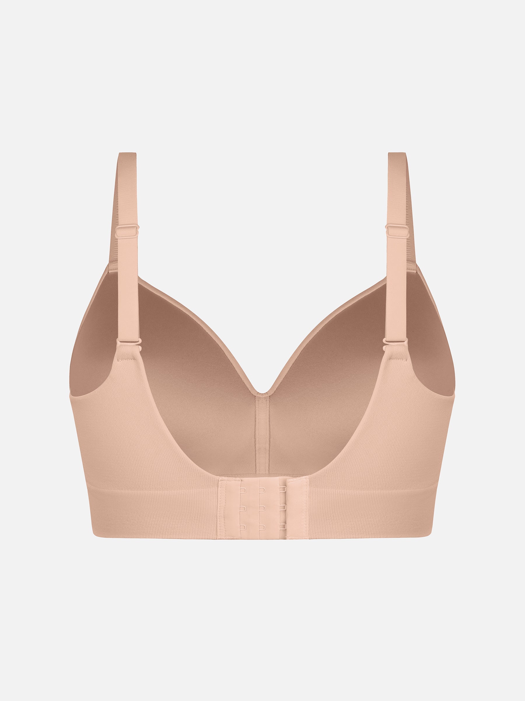 Feelingirl 1 V Neck Shaping Bodysuit + 1 Push-Up Seamless Bra