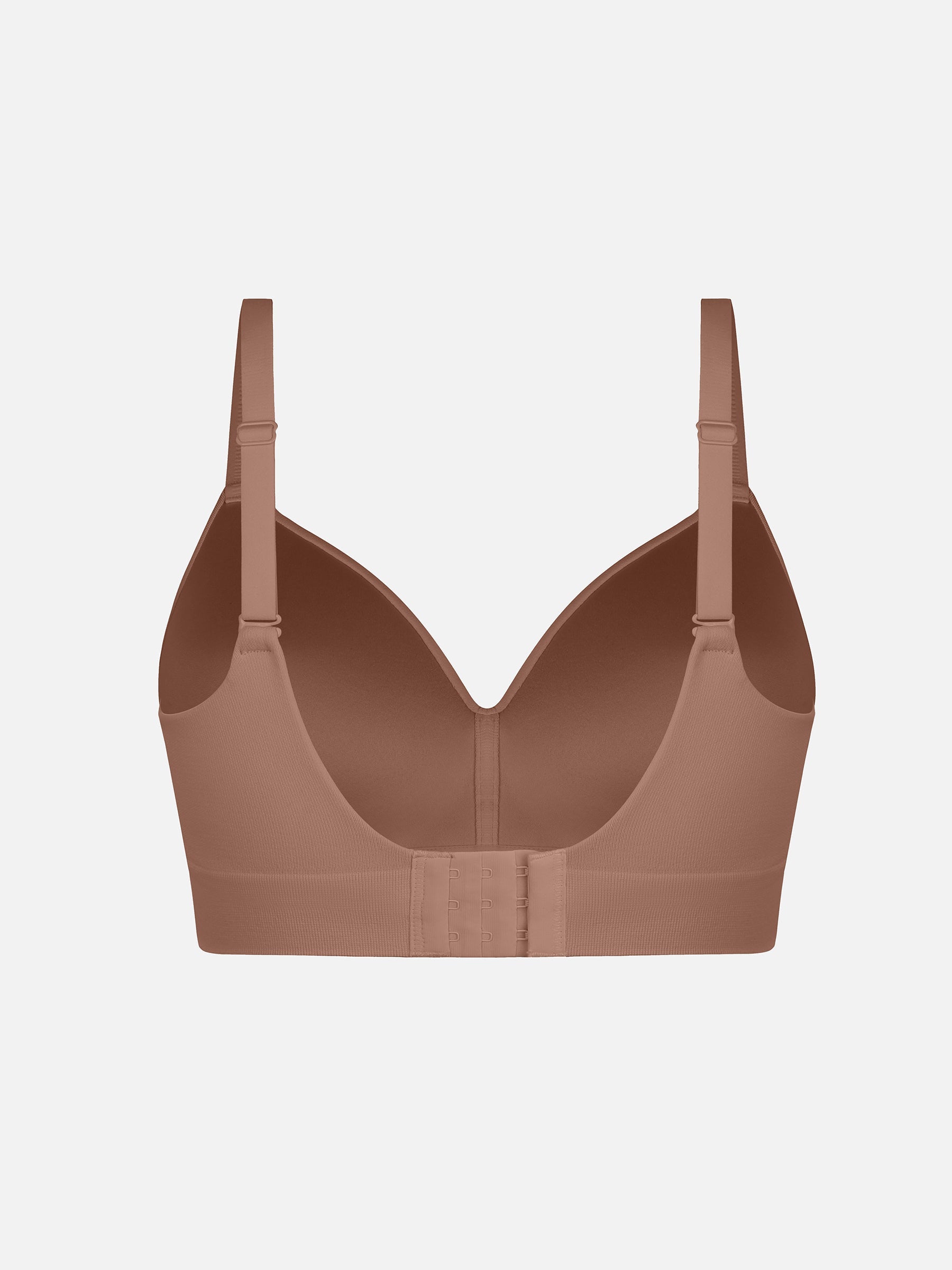 Feelingirl Wire-Free Wide Straps Bra + Push-Up Seamless Bra