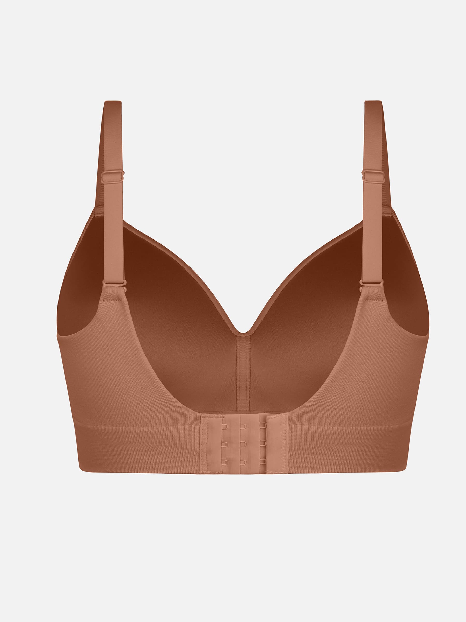 Feelingirl 1 V Neck Shaping Bodysuit + 1 Push-Up Seamless Bra