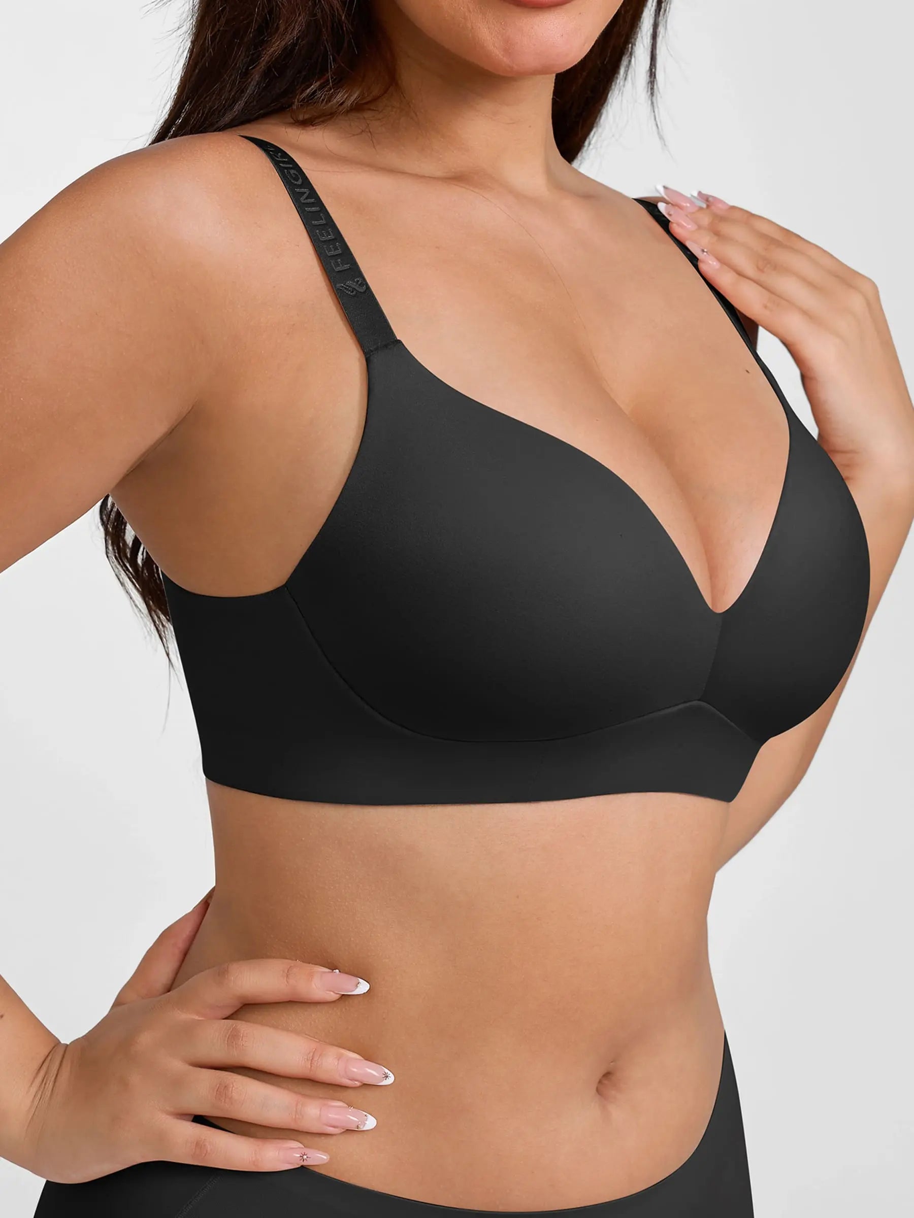 Feelingirl Cloud Soft Wireless Bra Seamless Lift Support Everyday Wear