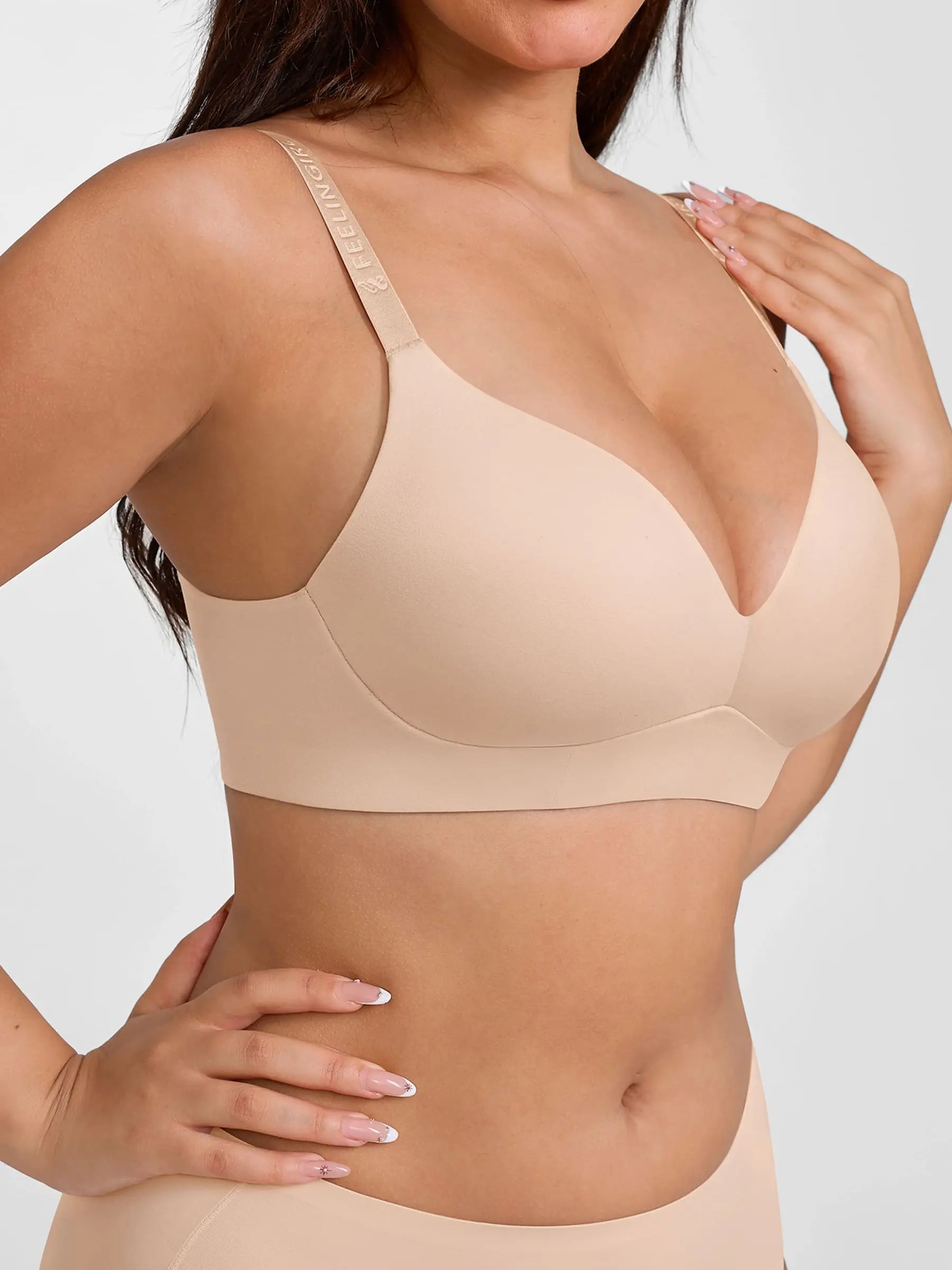 Feelingirl Cloud Soft Wireless Bra Seamless Lift Support Everyday Wear