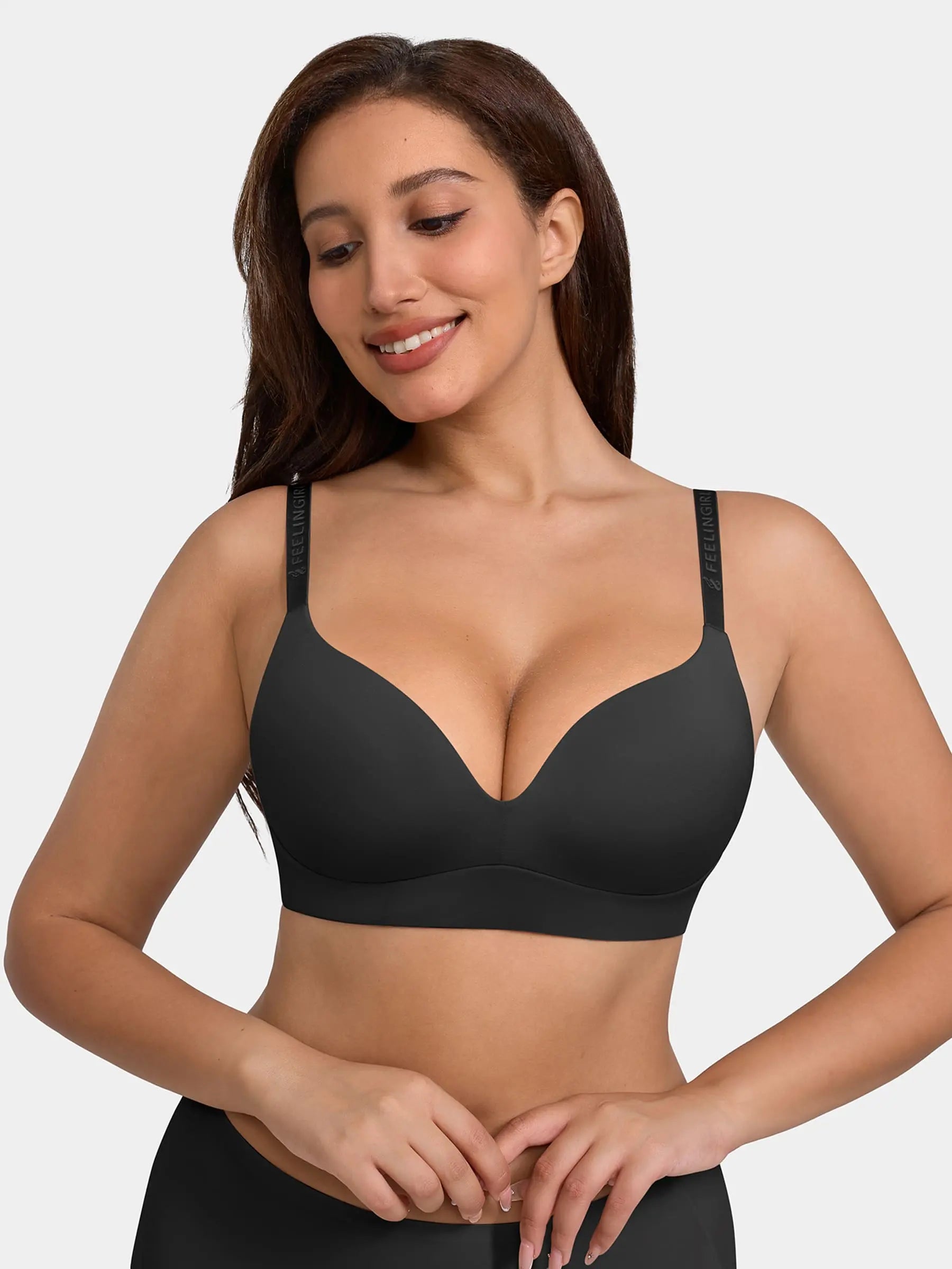 Feelingirl Cloud Soft Wireless Bra Seamless Lift Support Everyday Wear
