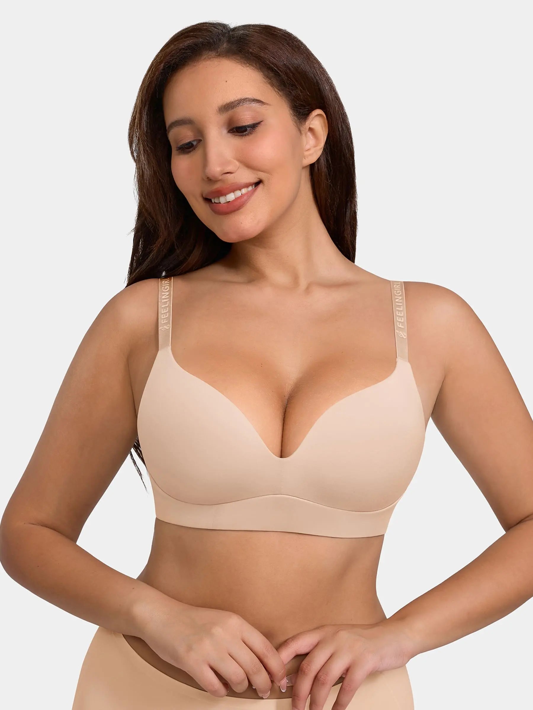 Feelingirl Cloud Soft Wireless Bra Seamless Lift Support Everyday Wear
