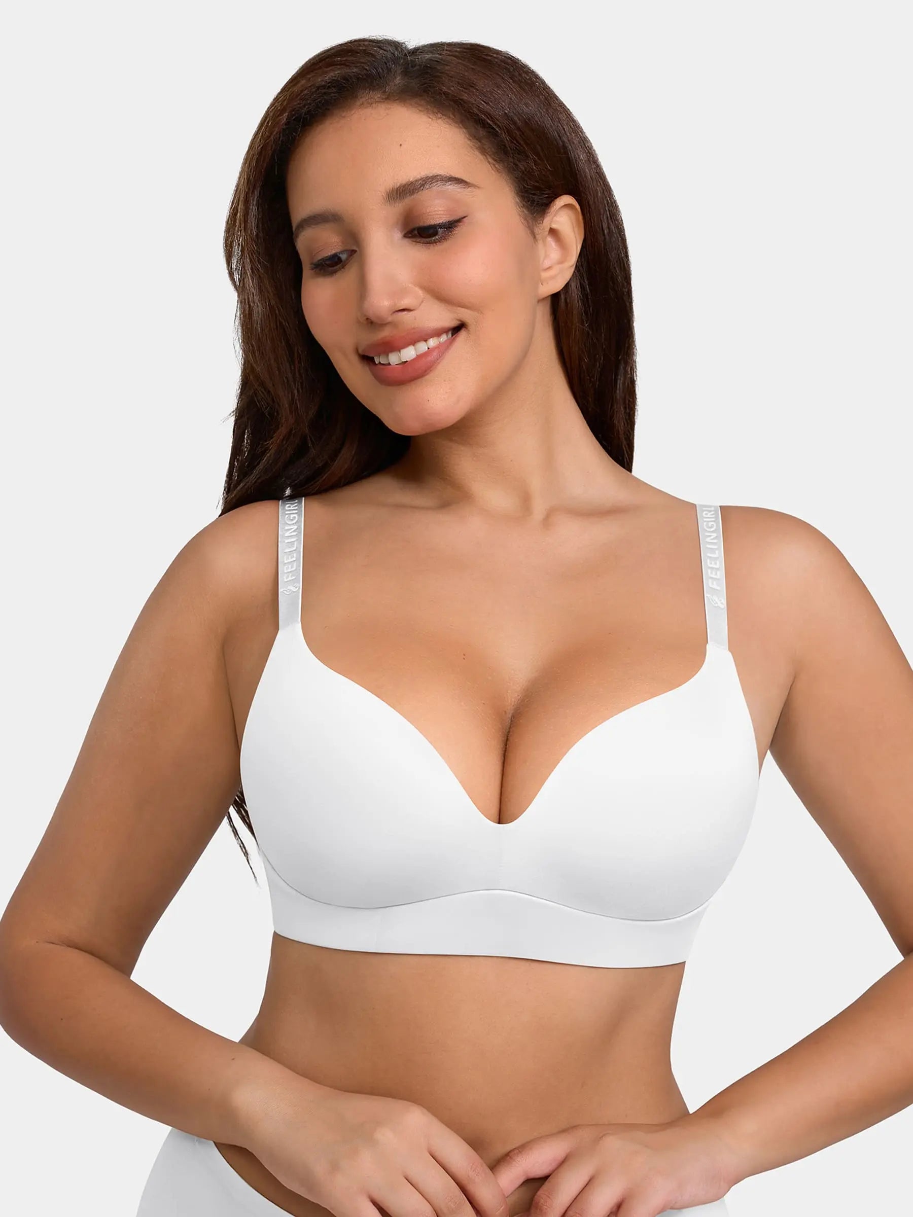 Feelingirl Cloud Soft Wireless Bra Seamless Lift Support Everyday Wear
