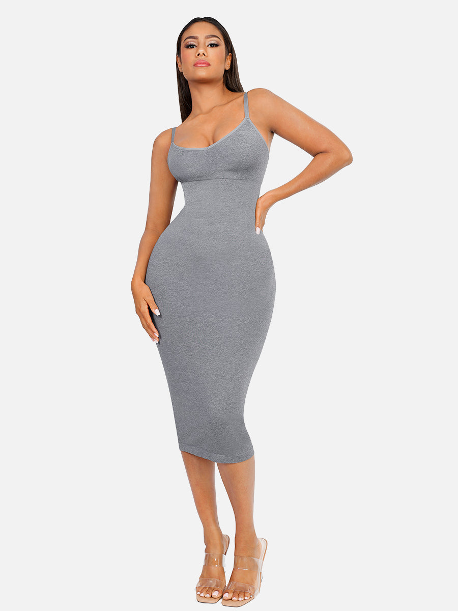 Feelingirl Seamless Midi Body Shaper Dress