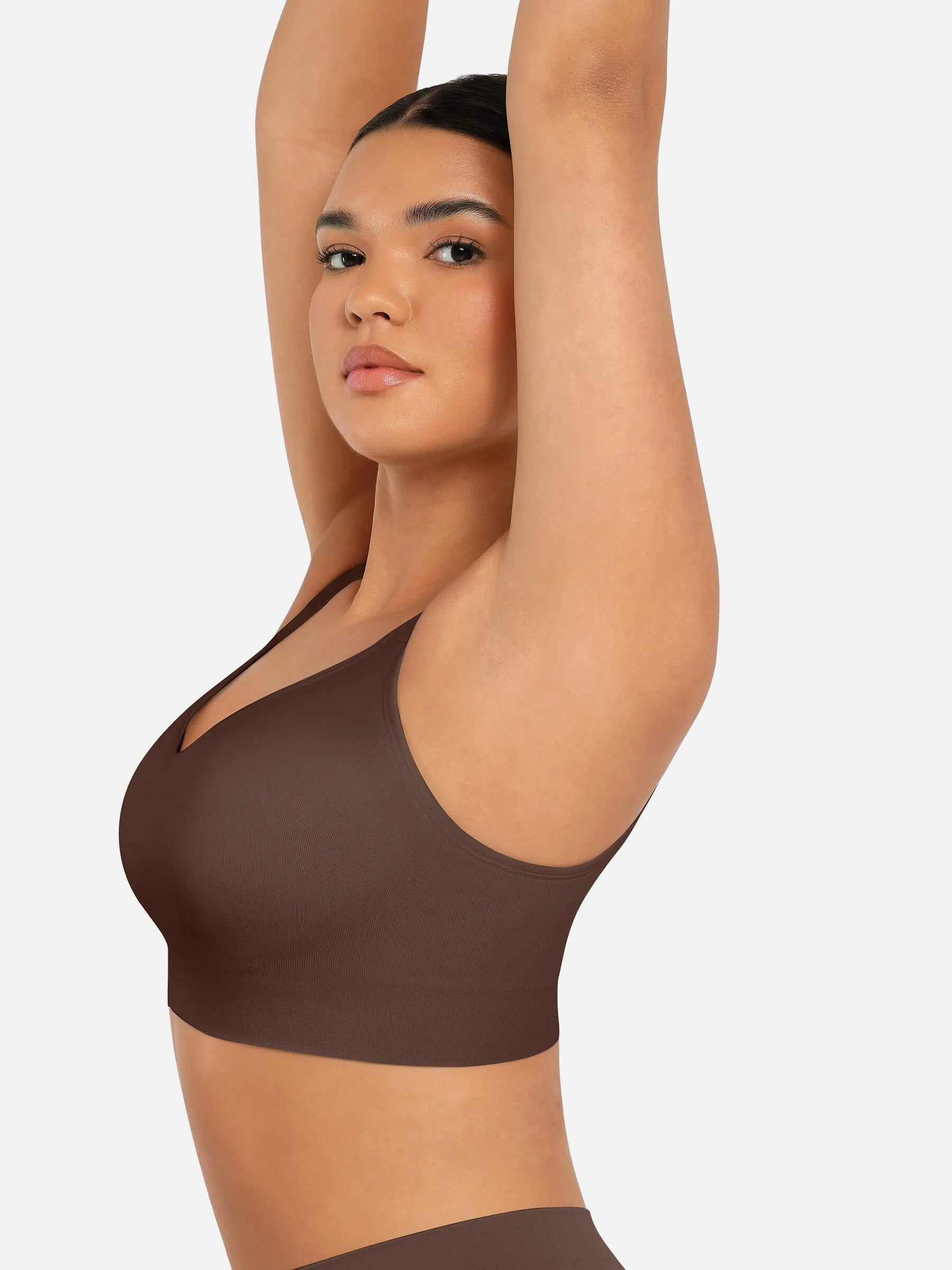 Feelingirl Built-in Soft Cups Full Coverage Wireless Bra