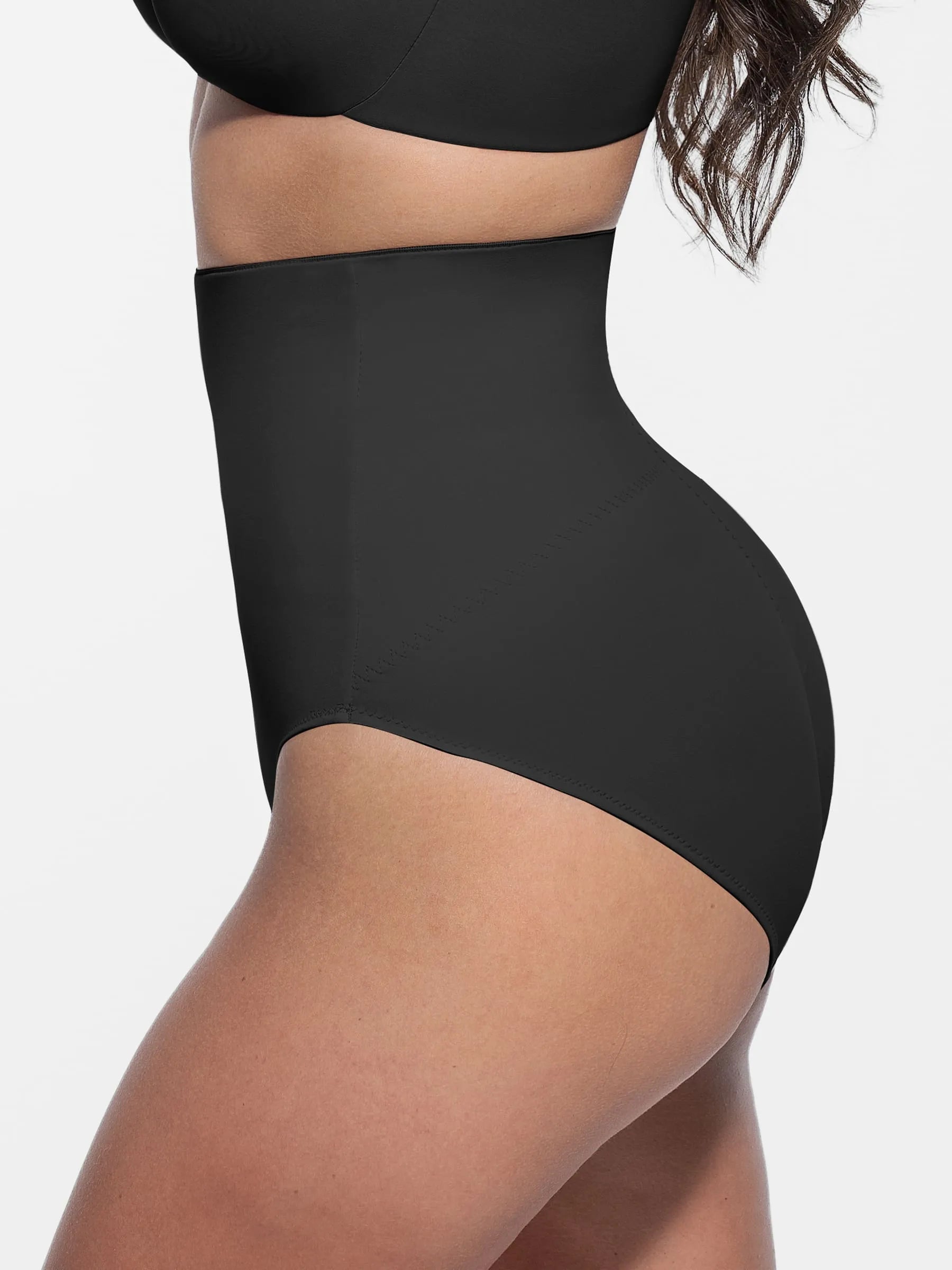 Feelingirl Built-in Elastic Mid-Waist Shaping Panties