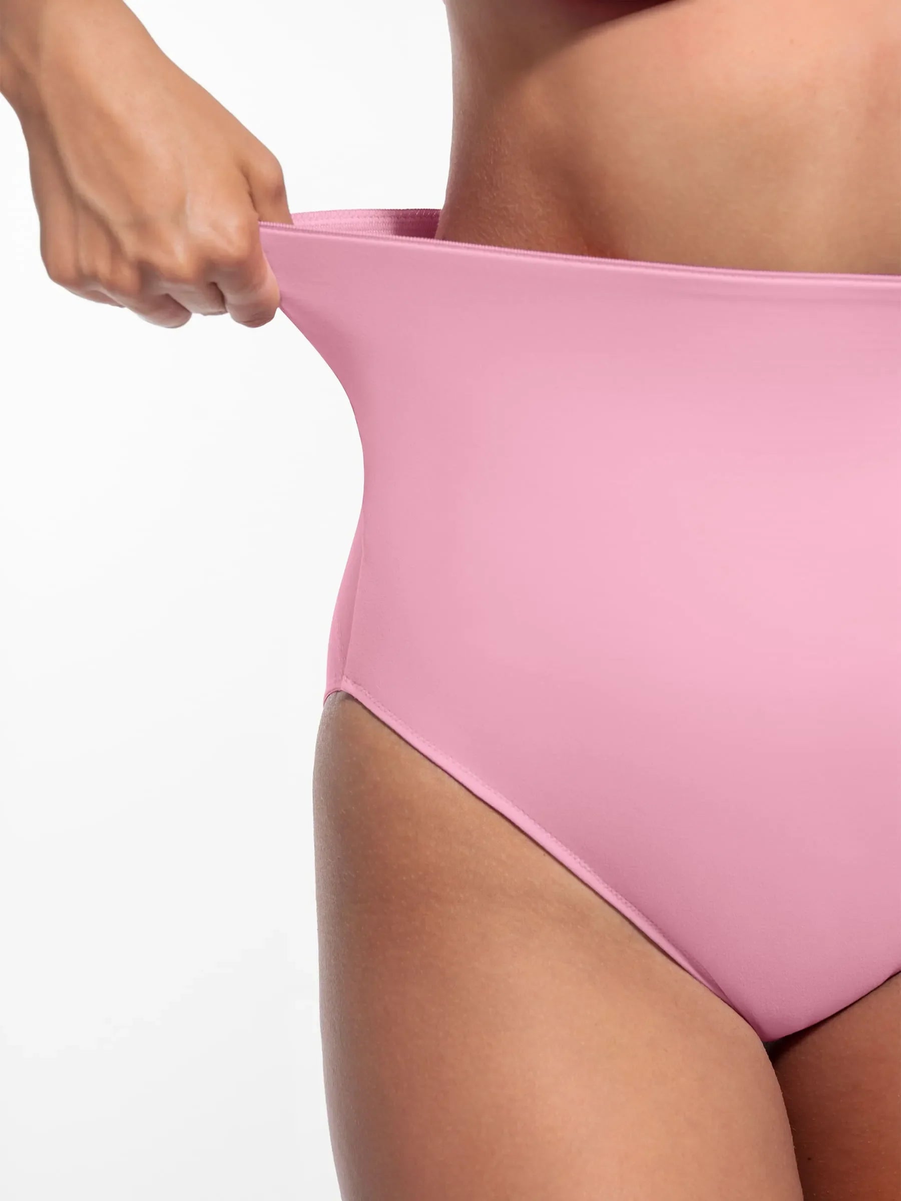 Feelingirl Built-in Elastic Mid-Waist Shaping Panties