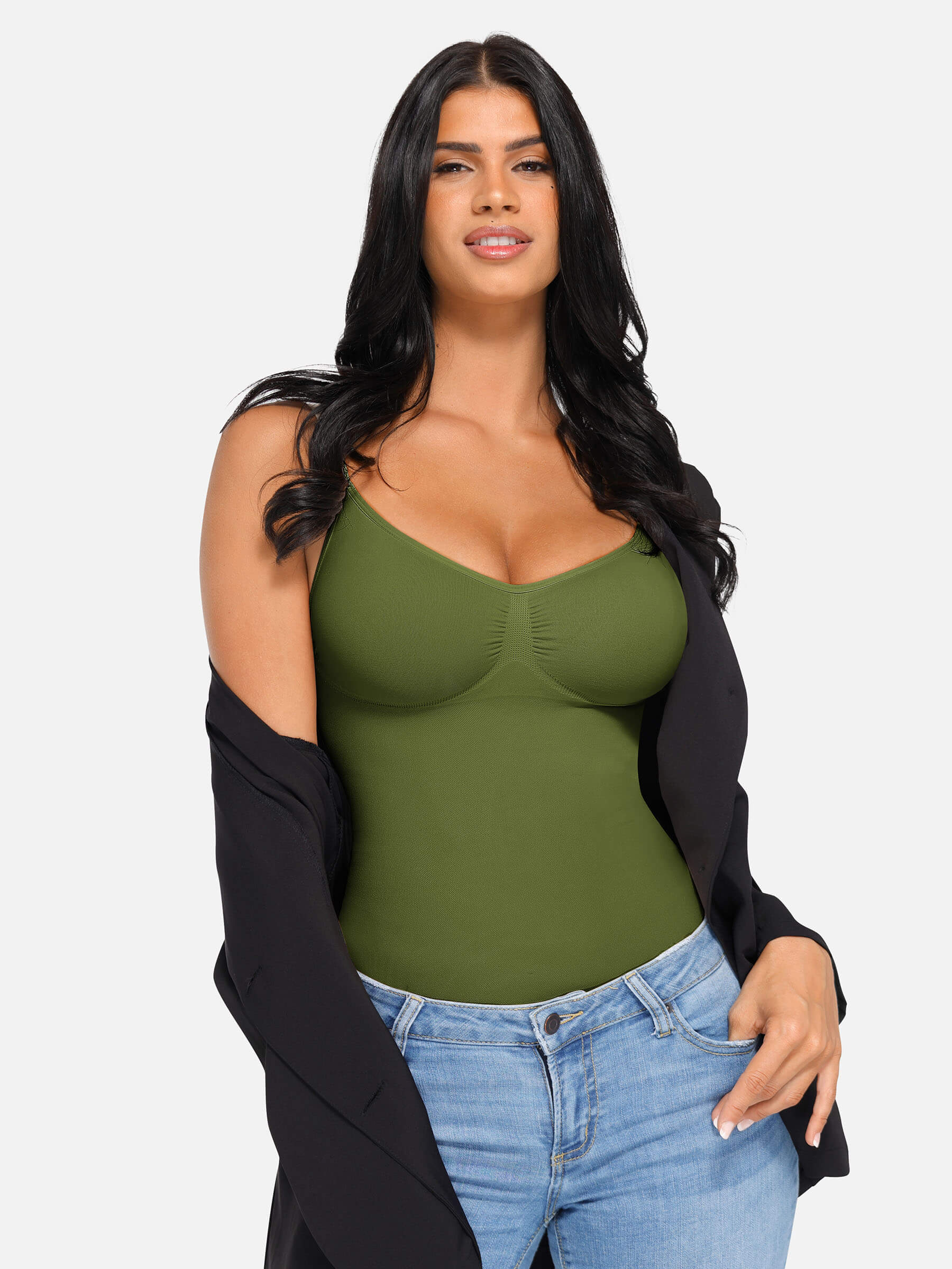 Feelingirl Bust Support Waist and Abdomen Control Shape Tank Top Vest [BOGO]