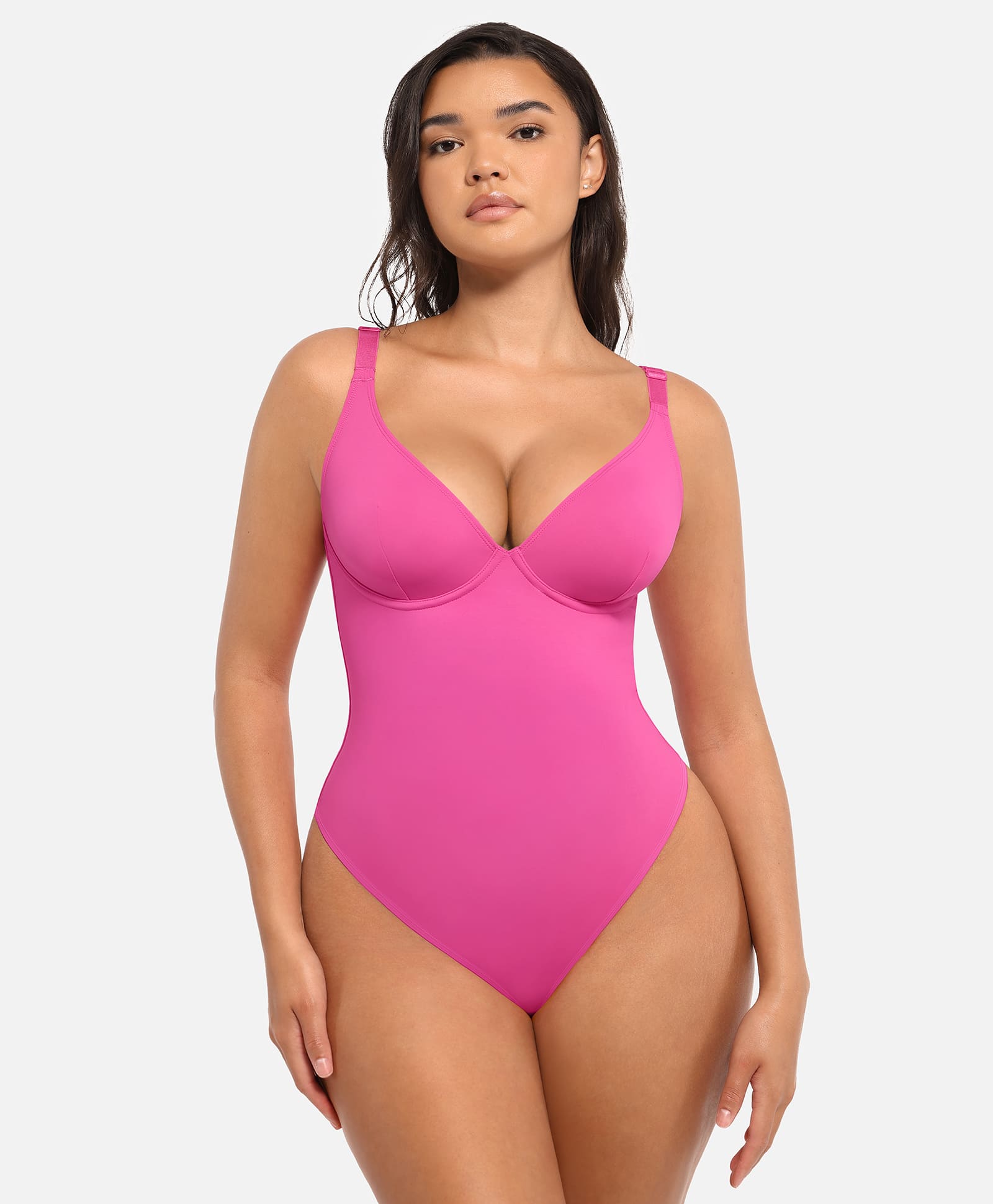 Feelingirl Deep V Neck Tummy Control Shapewear Bodysuit [BOGO]