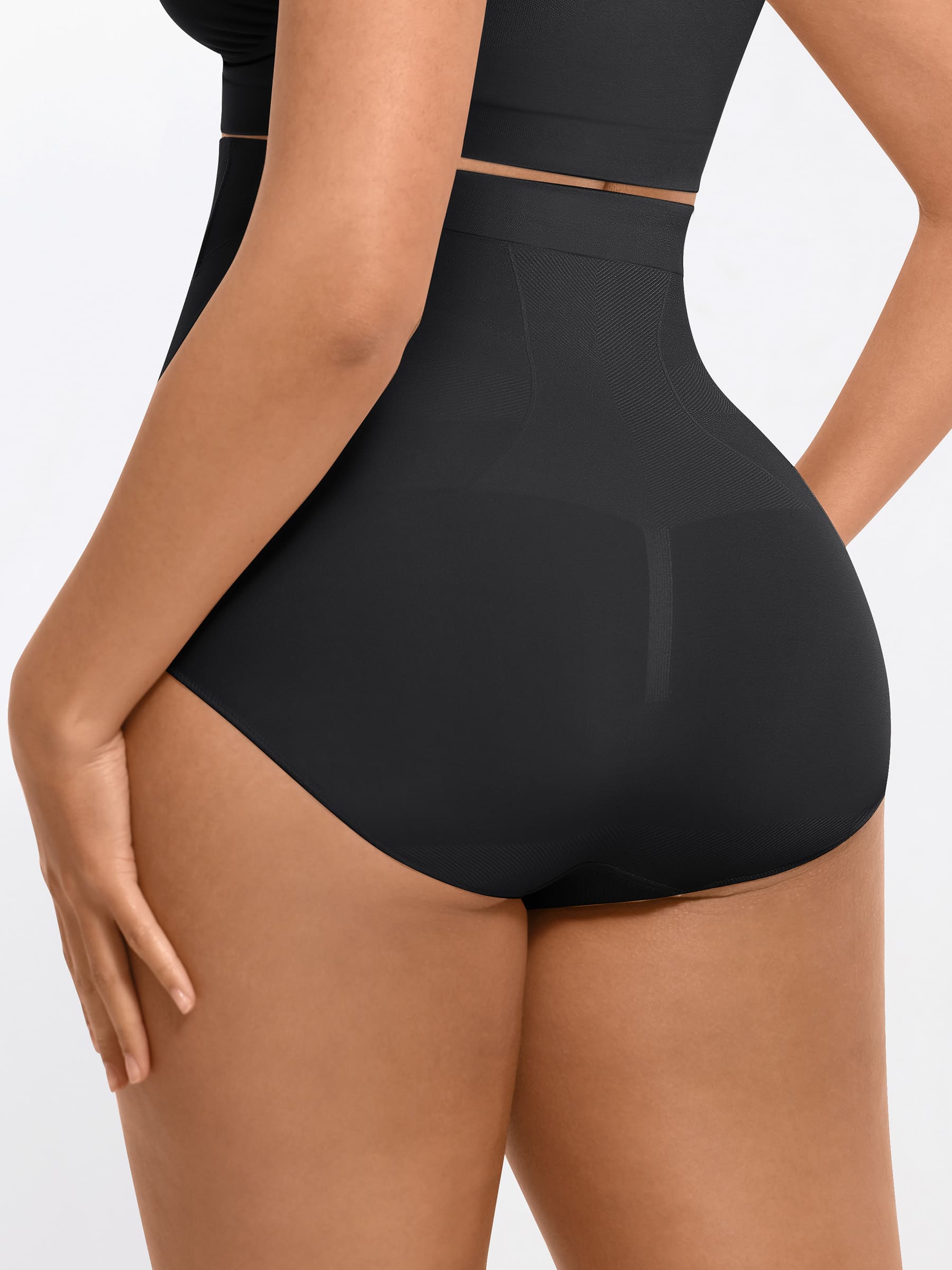 Feelingirl High-Waisted Tummy Control Seamless Shapewear Briefs