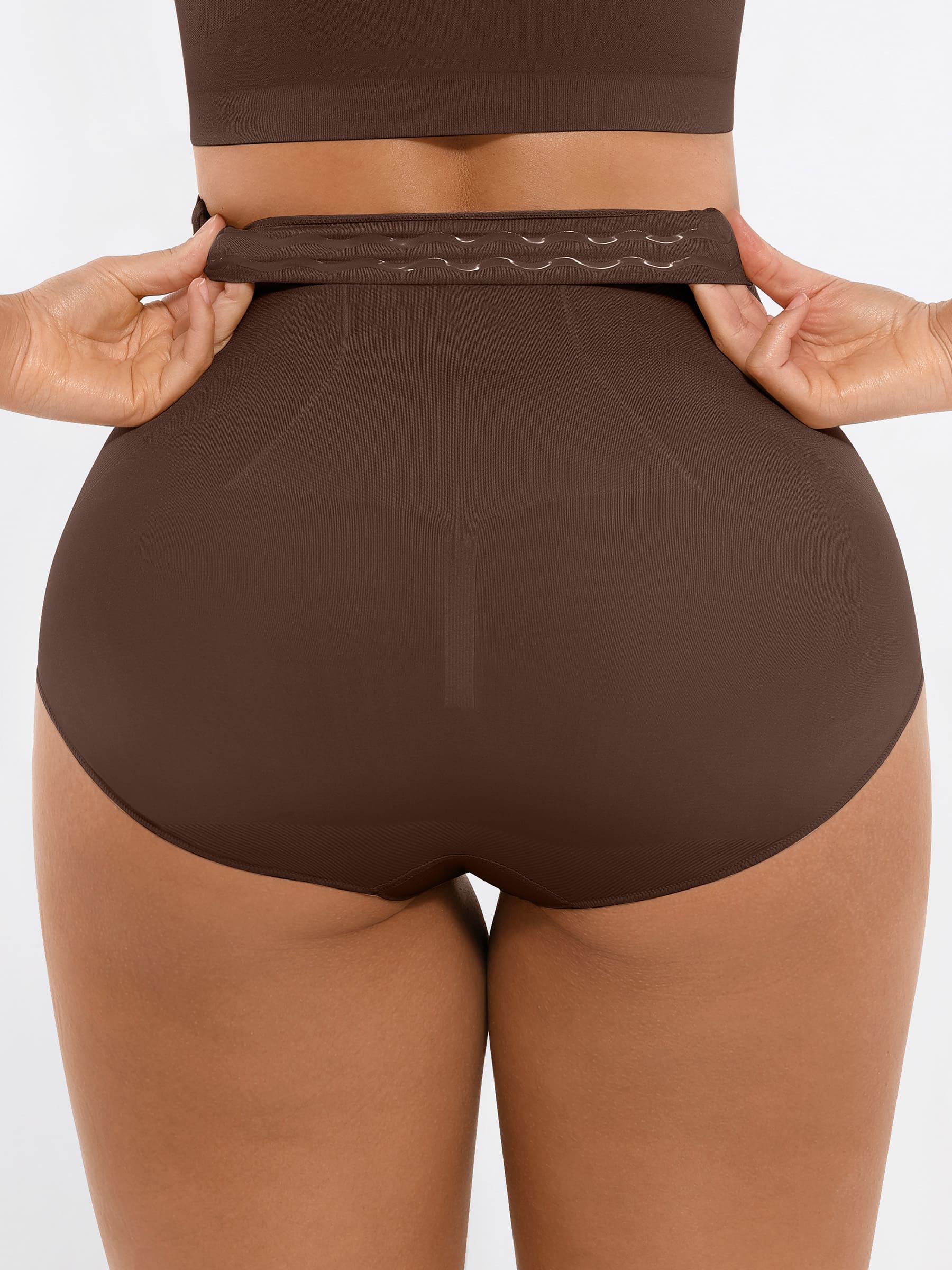 Feelingirl High-Waisted Tummy Control Seamless Shapewear Briefs