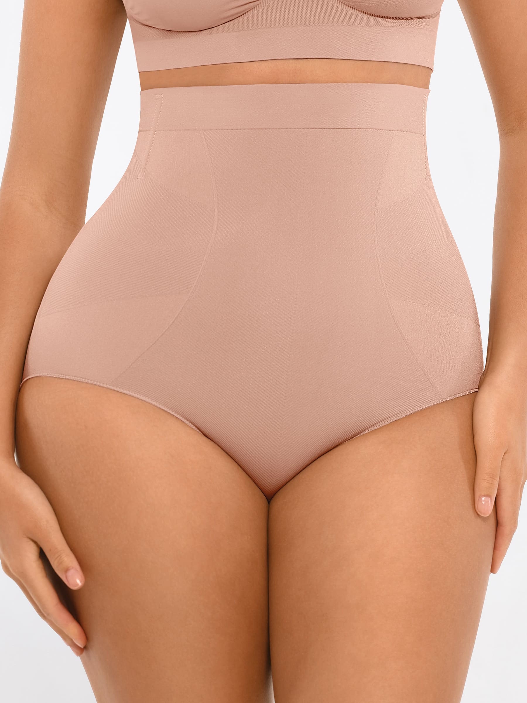 Feelingirl High-Waisted Tummy Control Seamless Shapewear Briefs