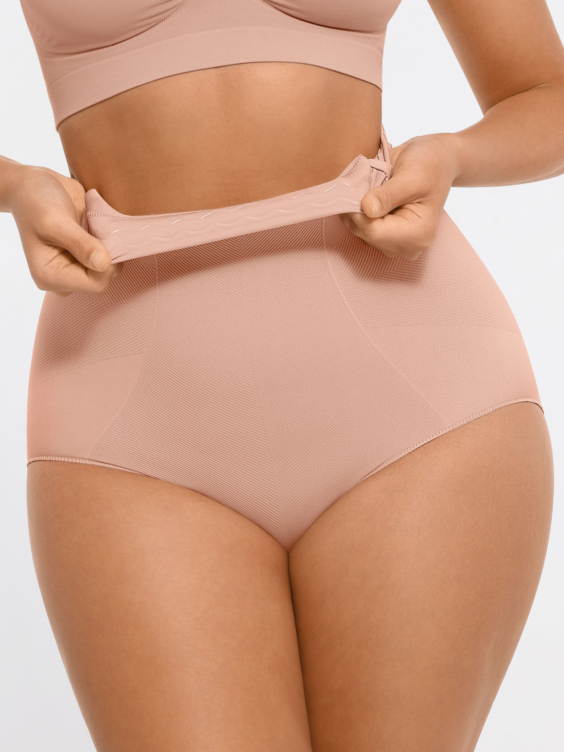 Feelingirl High-Waisted Tummy Control Seamless Shapewear Briefs
