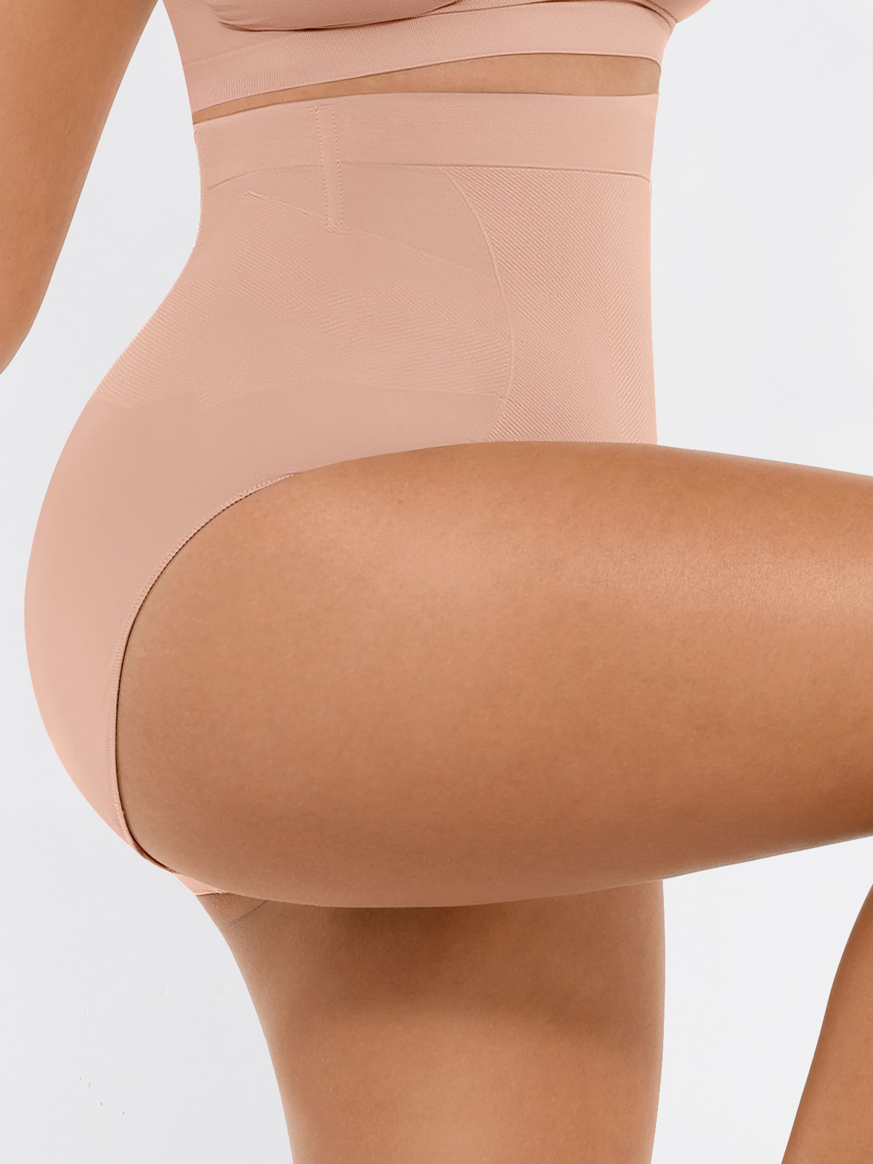 Feelingirl High-Waisted Tummy Control Seamless Shapewear Briefs