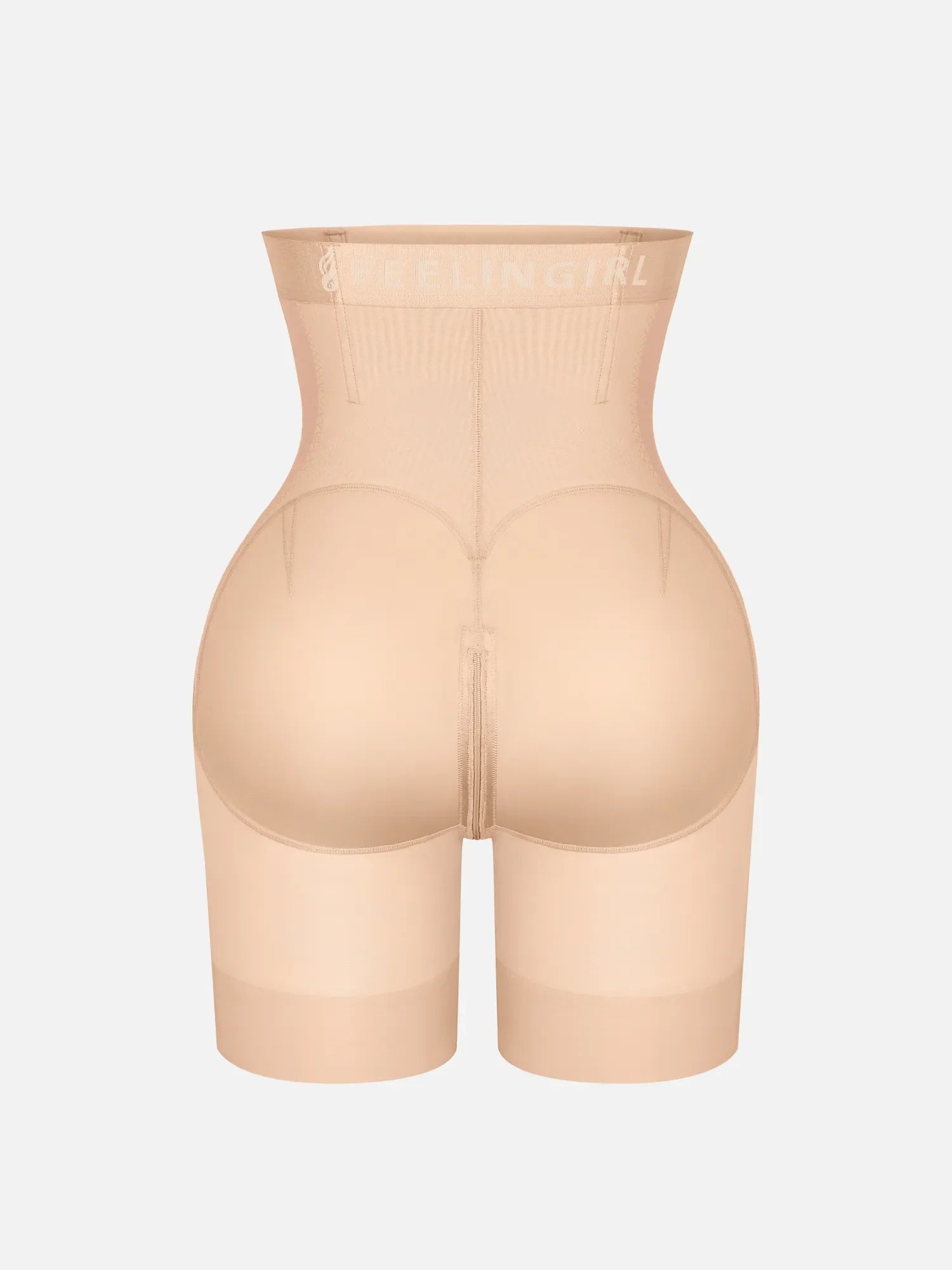 Feelingirl Inverted "Y" Compression Tummy Control Butt Lift Shaper Shorts