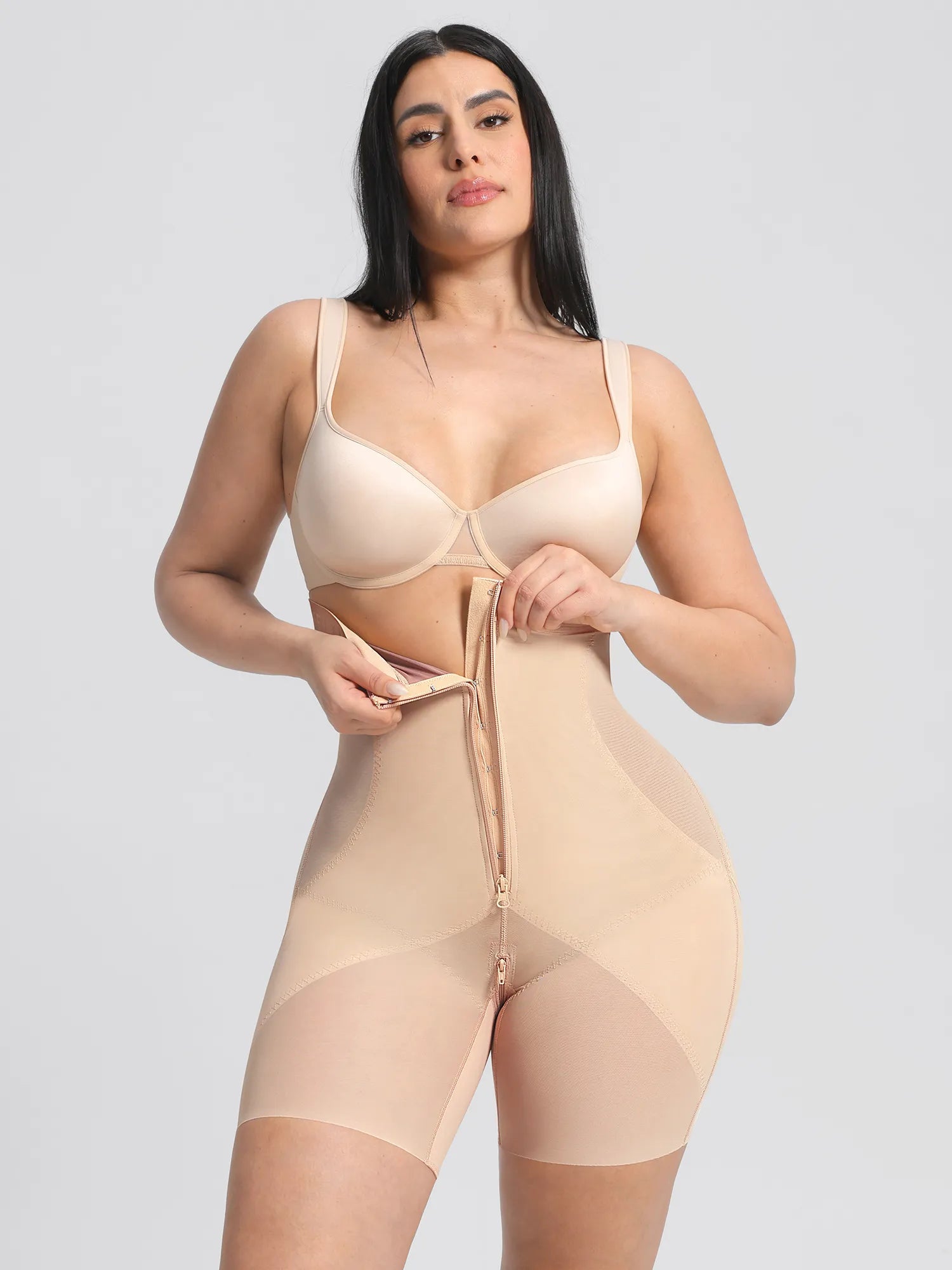 Feelingirl Inverted "Y" Compression Tummy Control Butt Lift Shaper Shorts