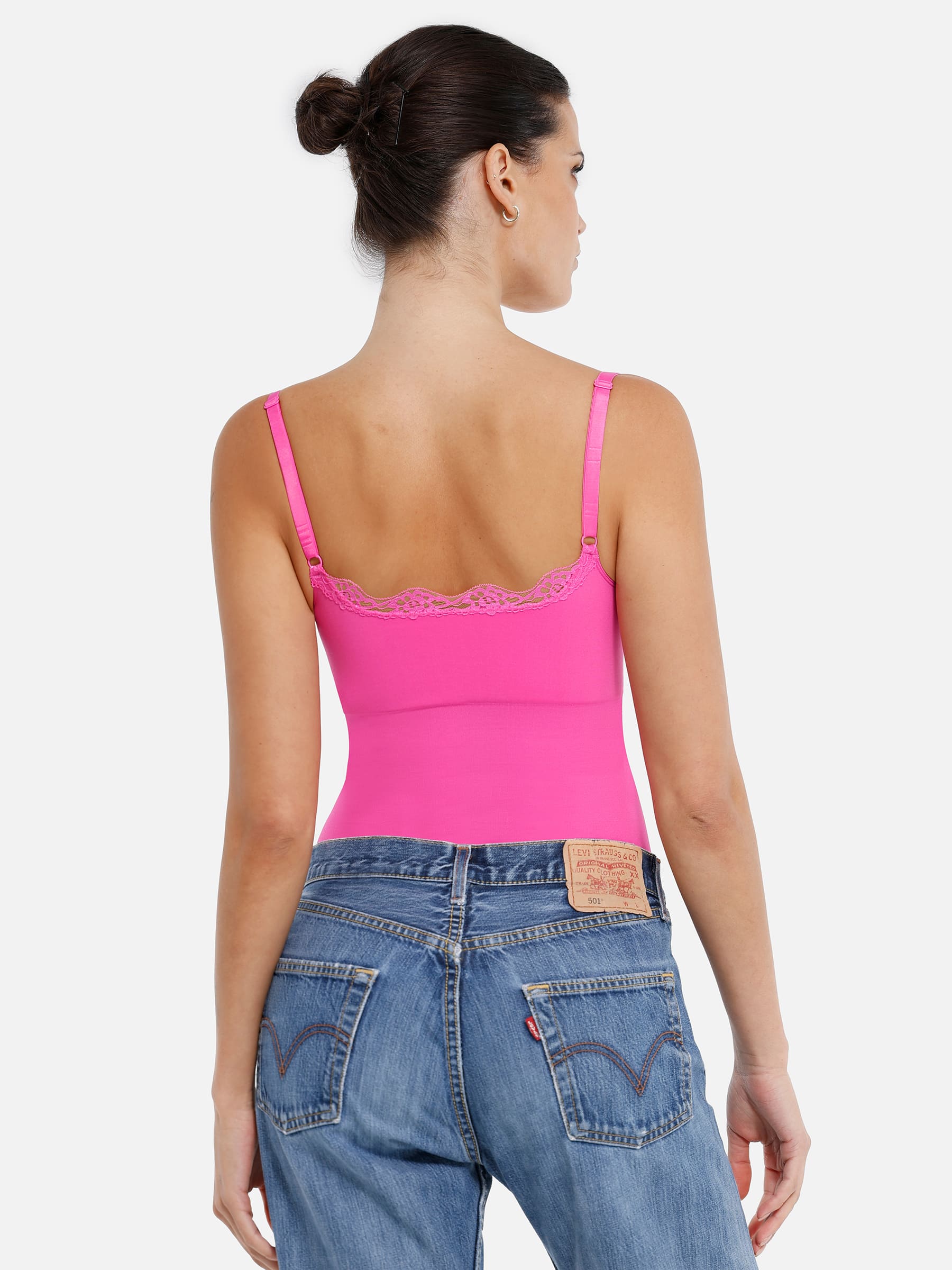 Feelingirl Lace Tight-Fit Seamless Thong Shapewear Bodysuit