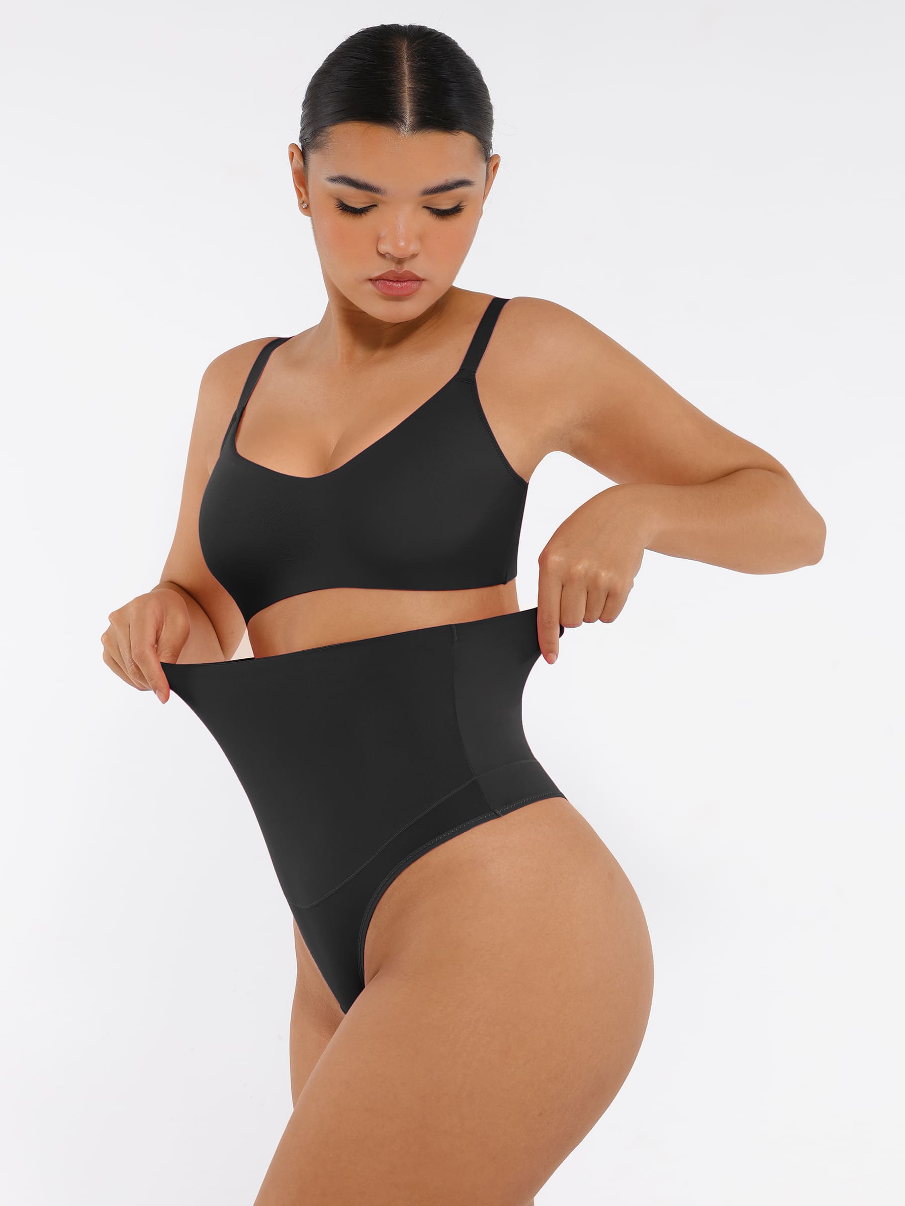 Feelingirl Mid-Waisted Thong Tummy Control Shaper Panties [BOGO]