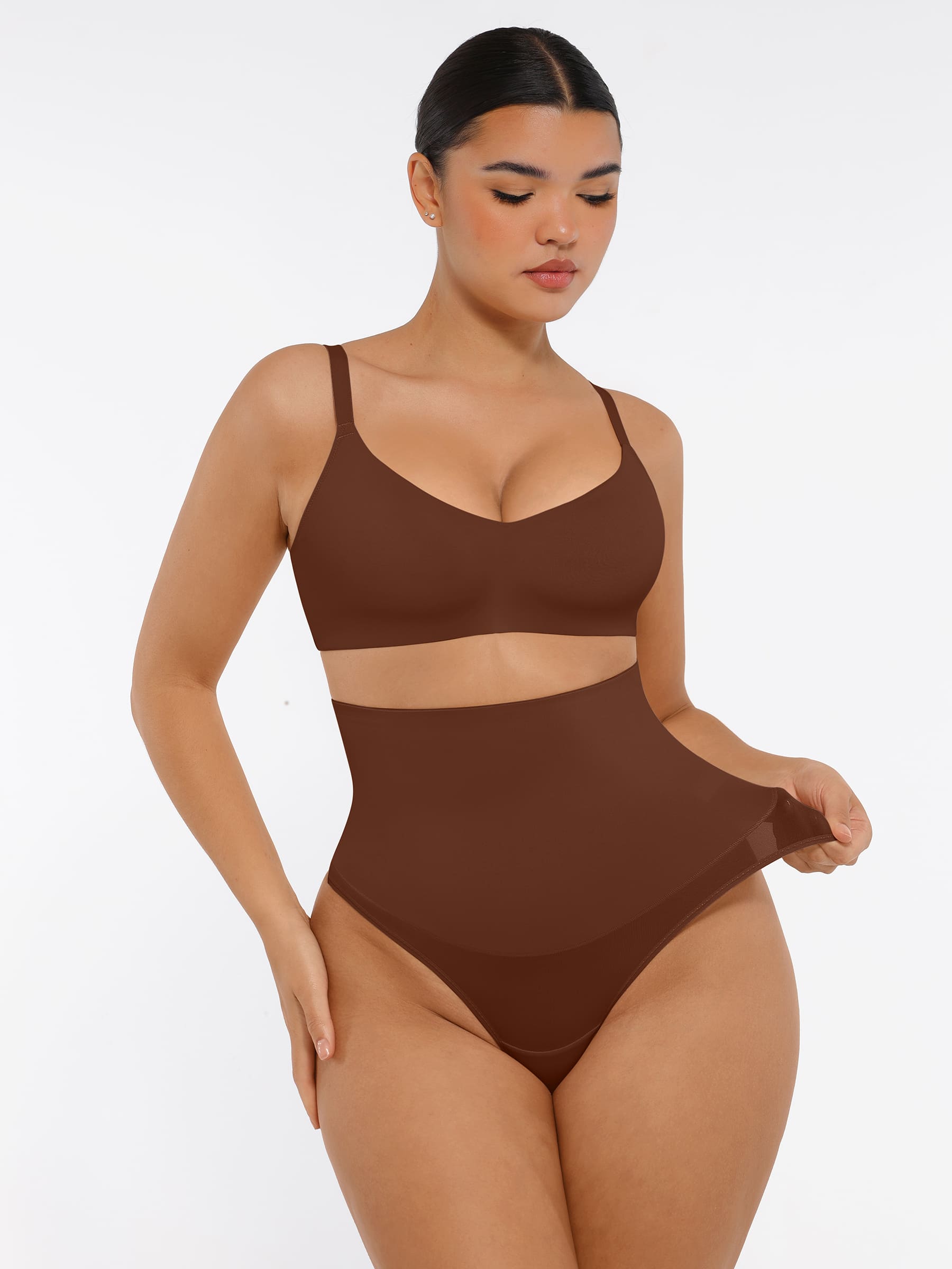 Feelingirl Mid-Waisted Thong Tummy Control Shaper Panties [BOGO]