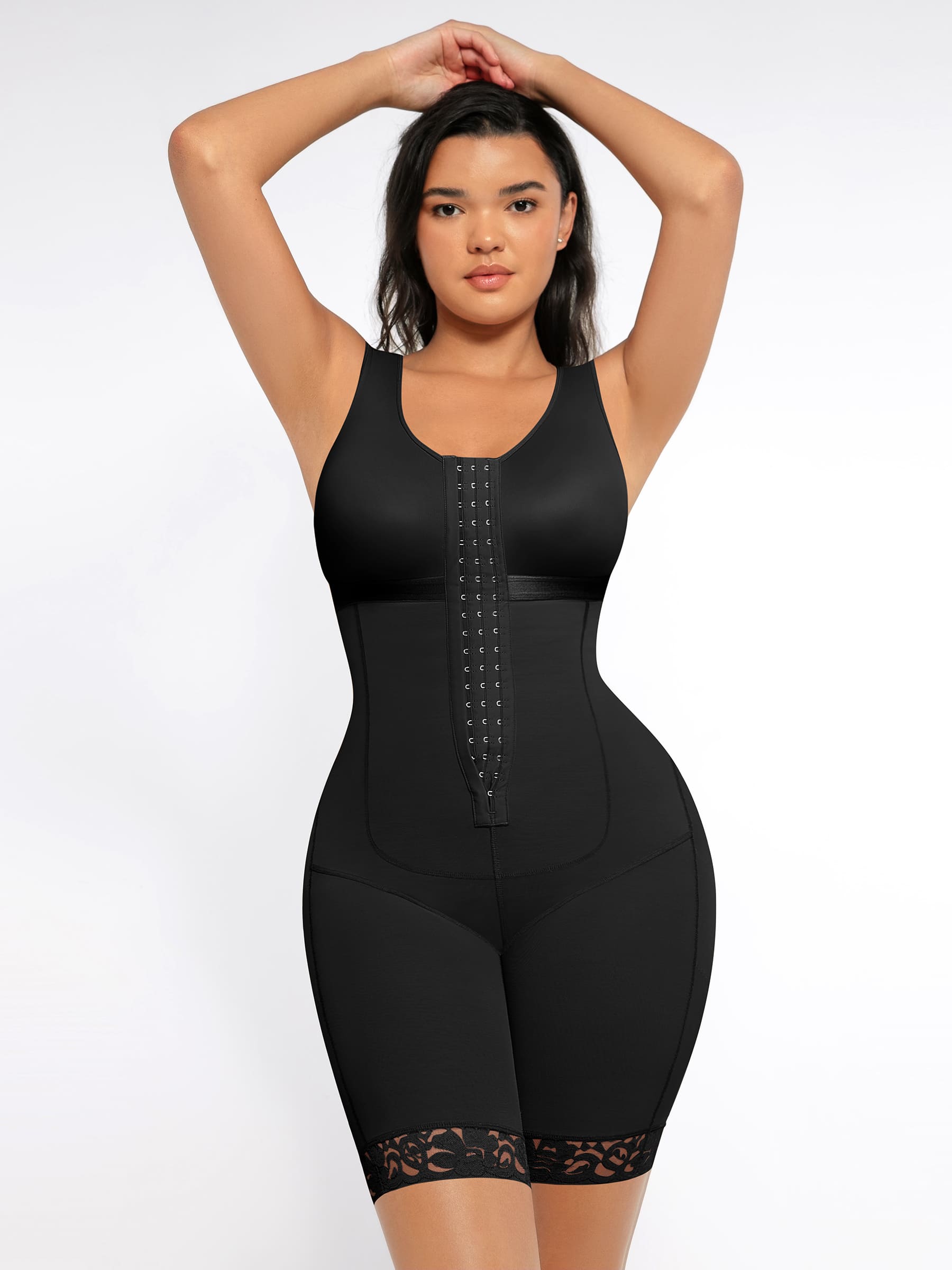 FeelinGirl Post-Surgery Open Bust Tummy Control Butt Lift Bodysuit