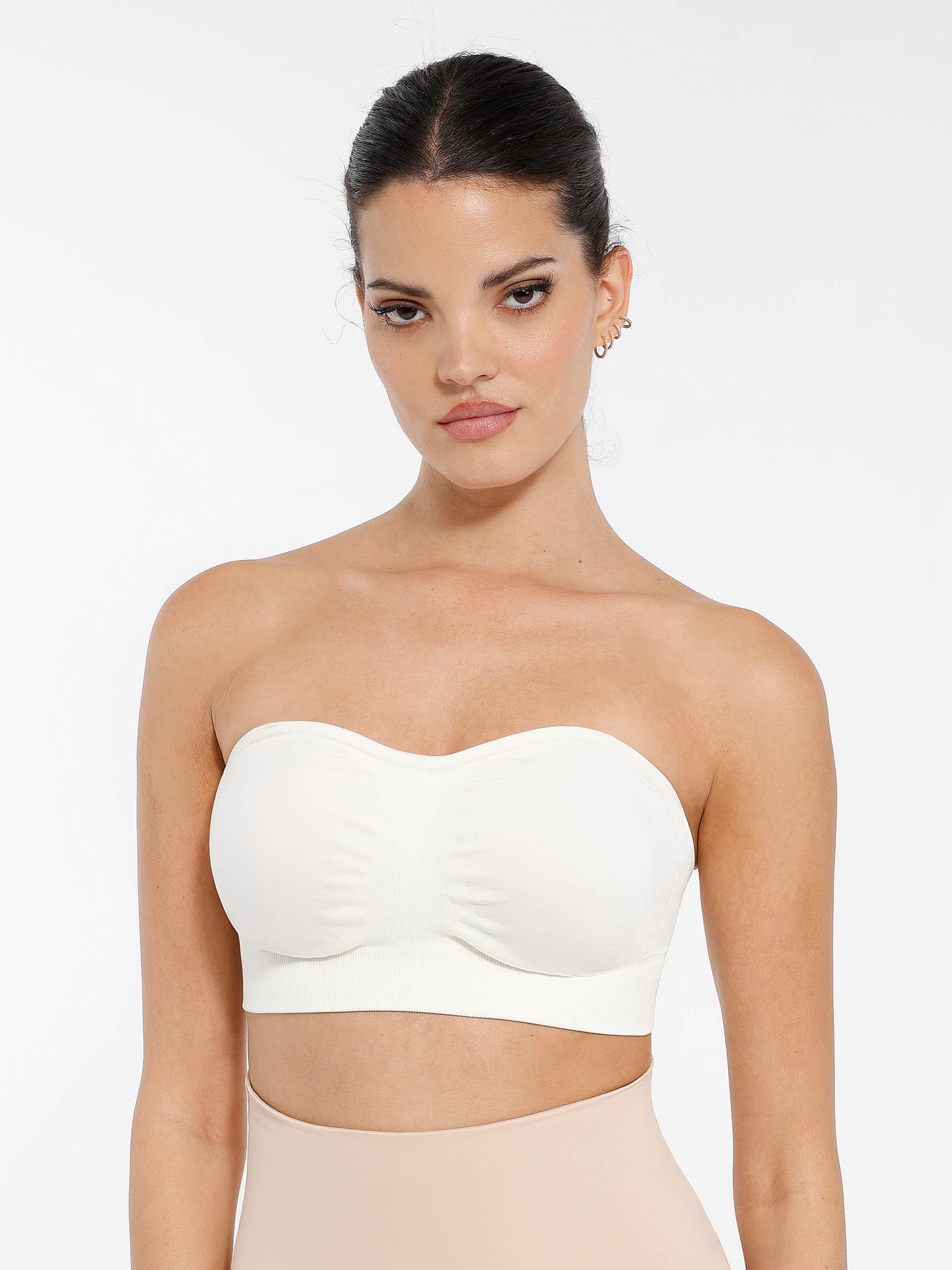 Feelingirl Seamless Anti-Slip Bandeau Bra