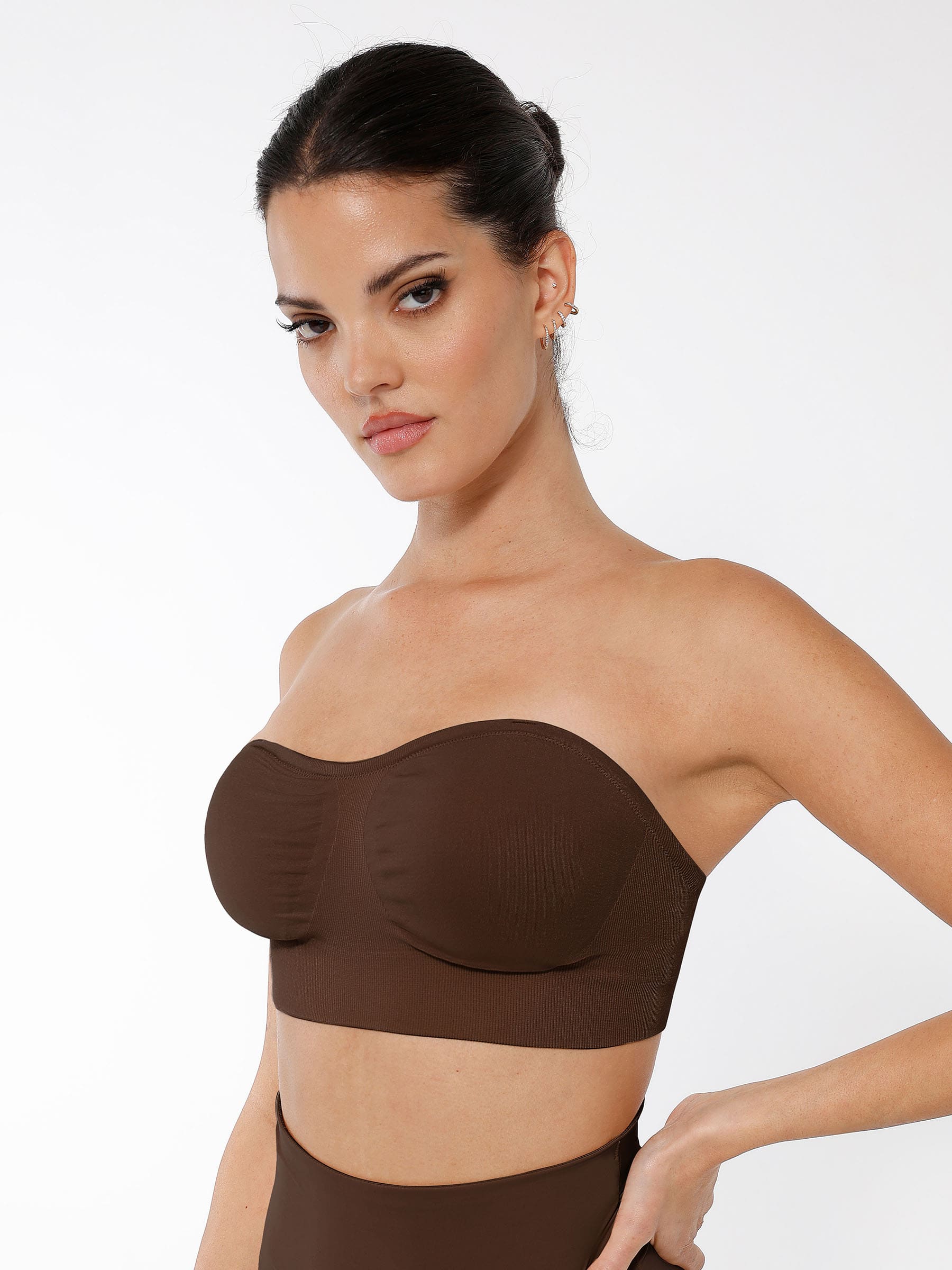 Feelingirl Seamless Anti-Slip Bandeau Bra