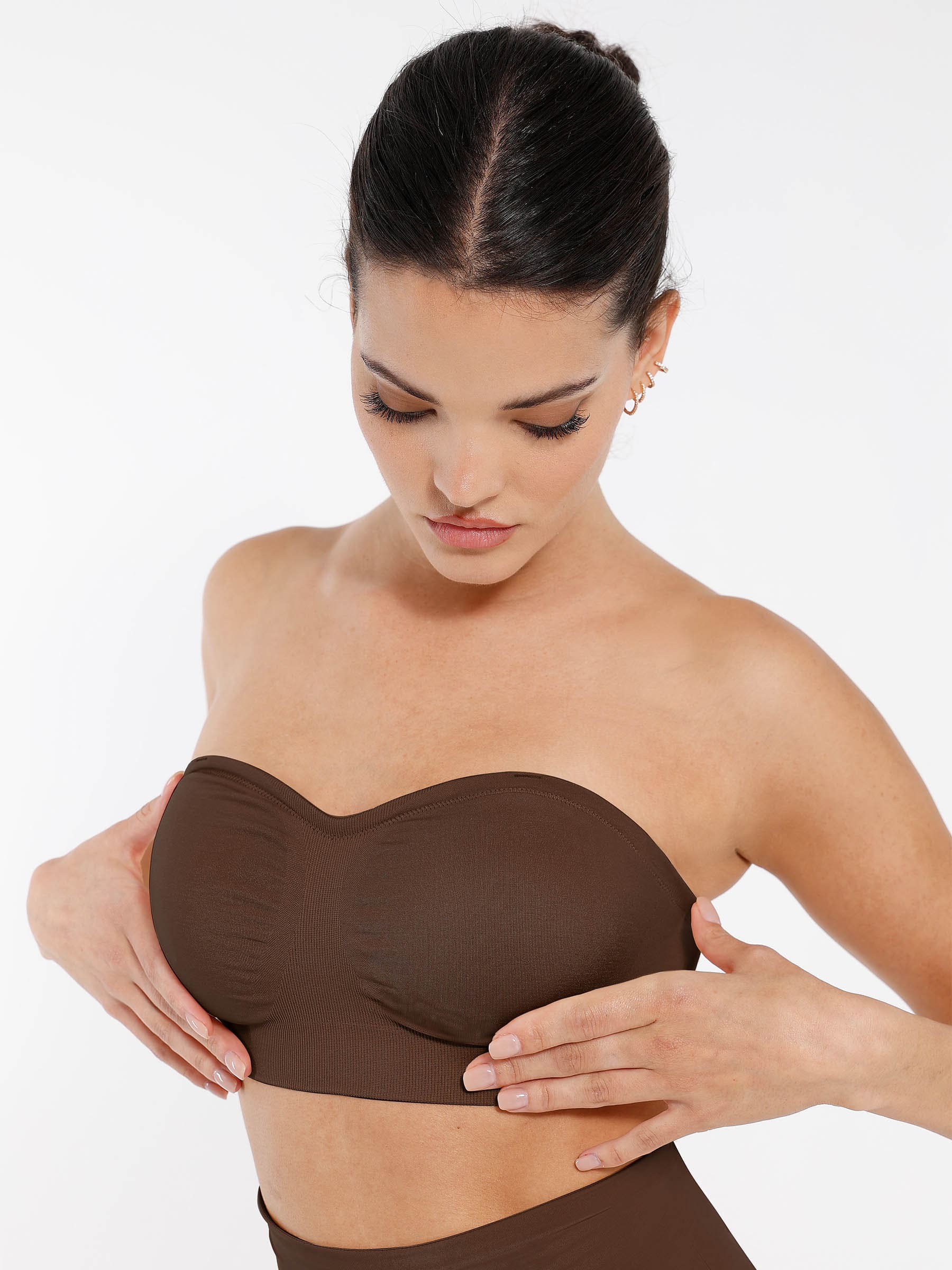 Feelingirl Seamless Anti-Slip Bandeau Bra