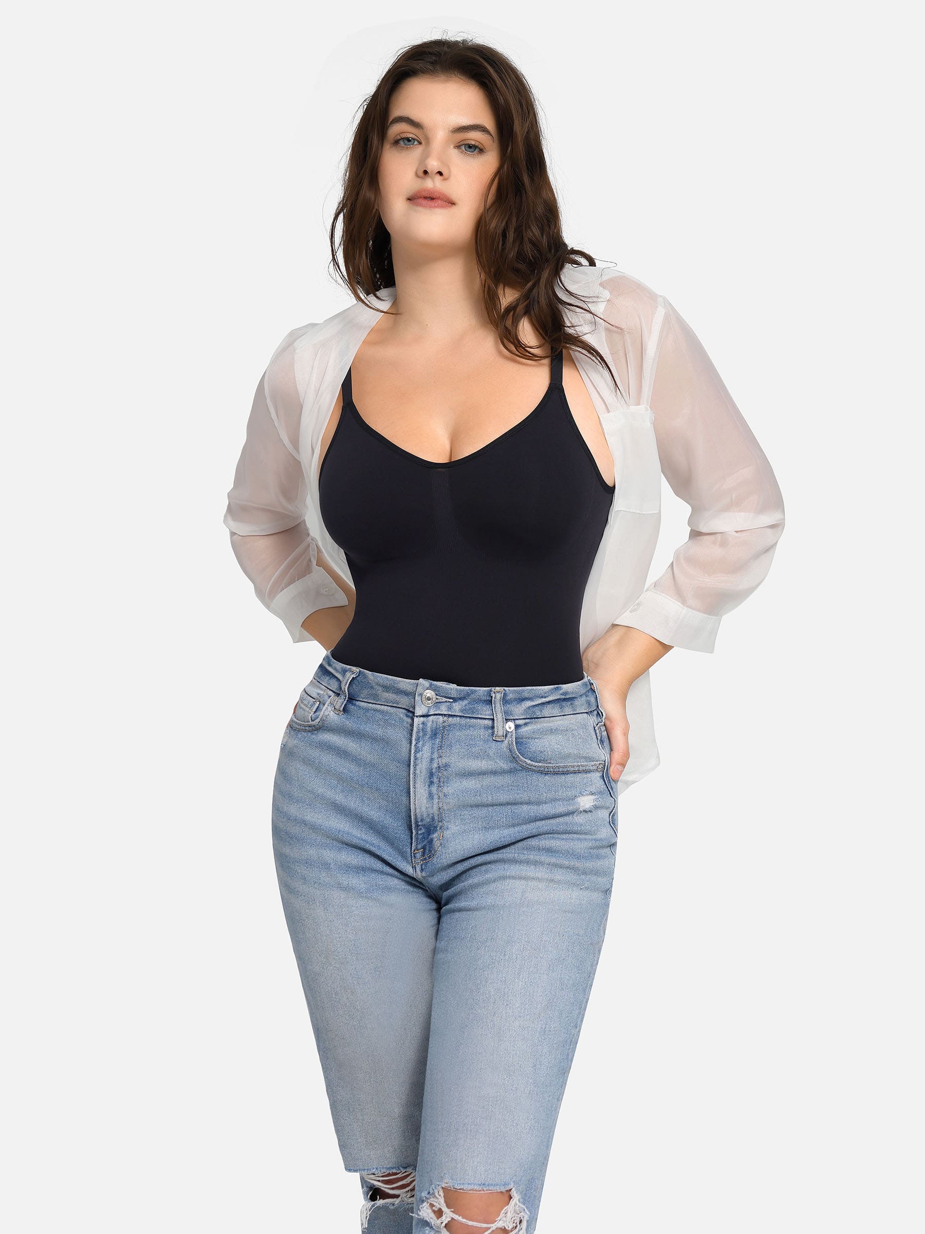 Feelingirl Seamless Boyshort Shaping Bodysuit