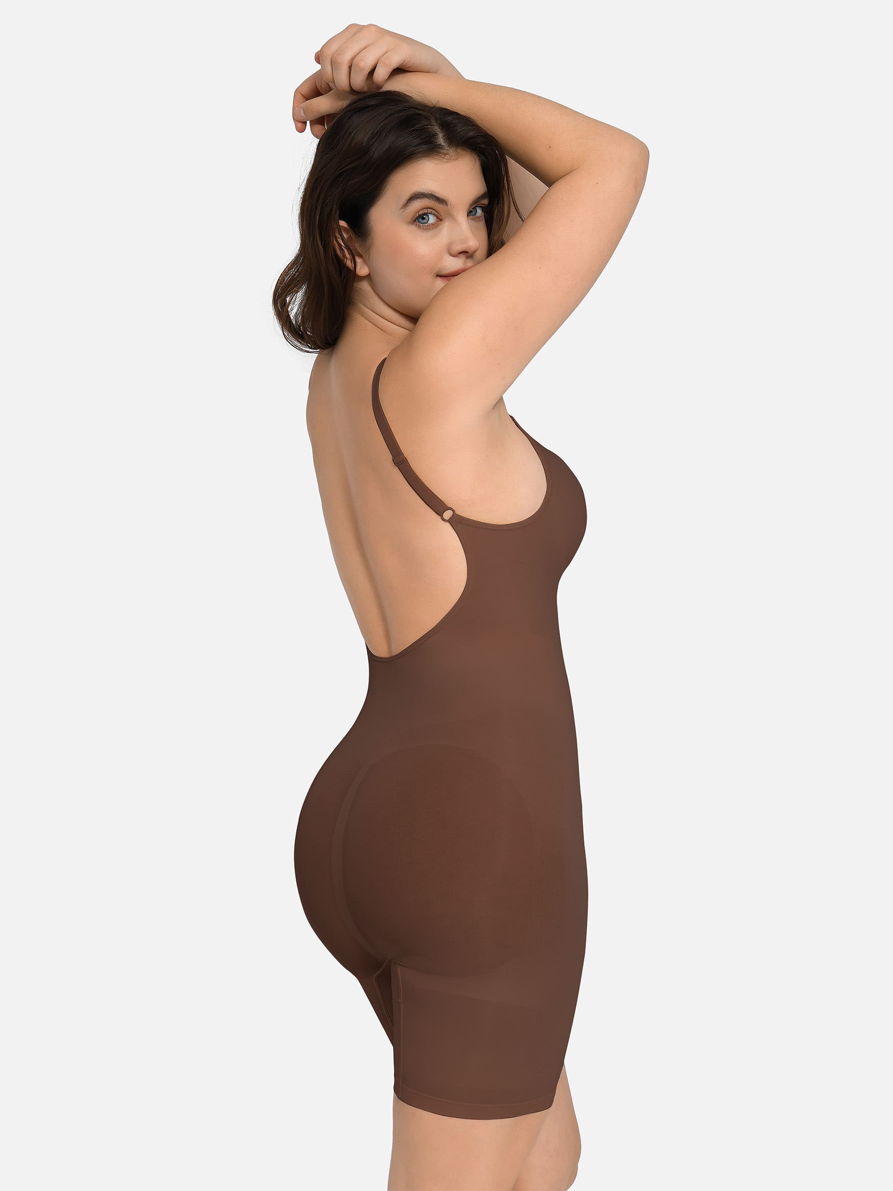 Feelingirl Seamless Boyshort Shaping Bodysuit