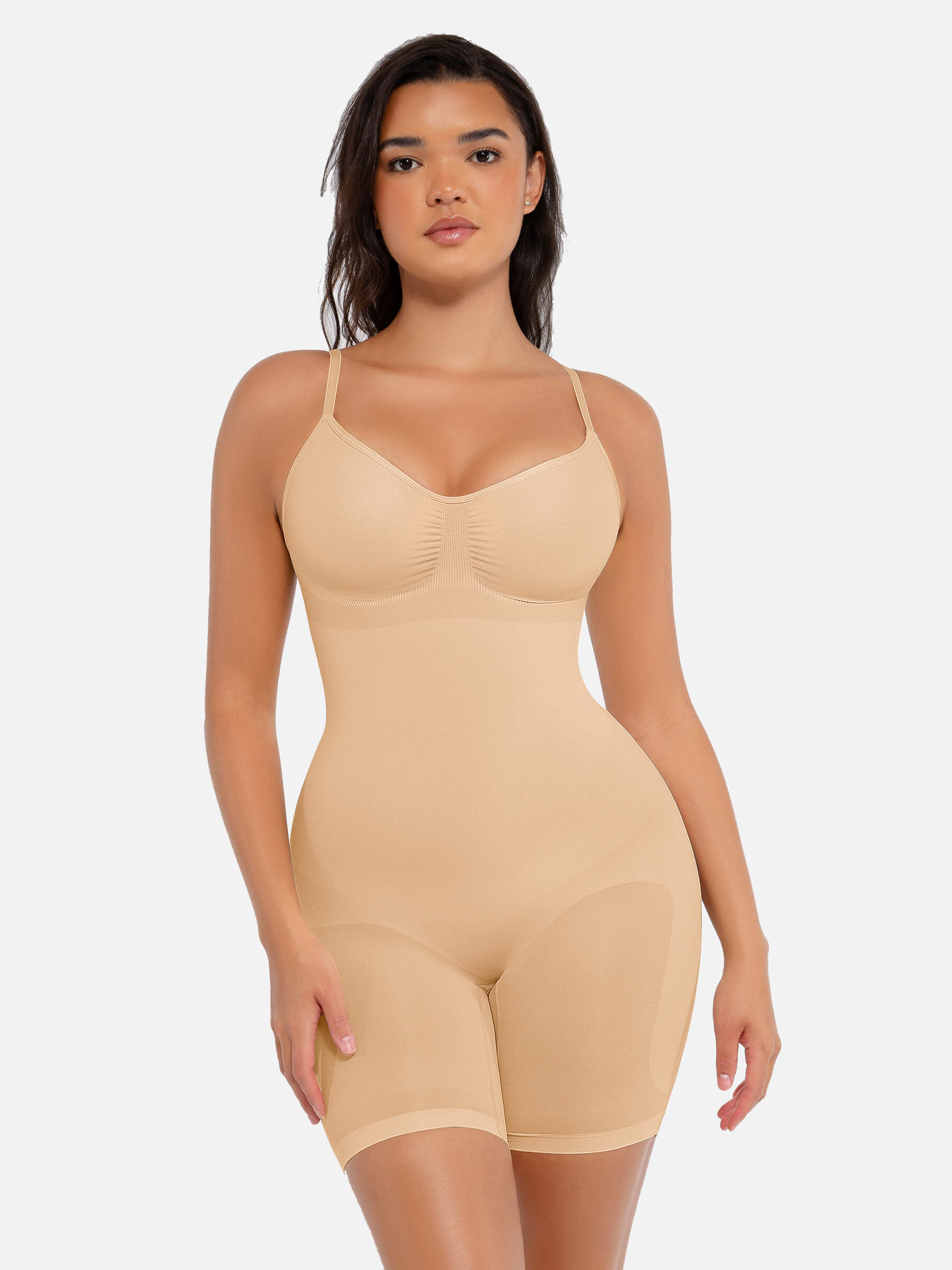 Feelingirl Seamless Boyshort Shaping Bodysuit