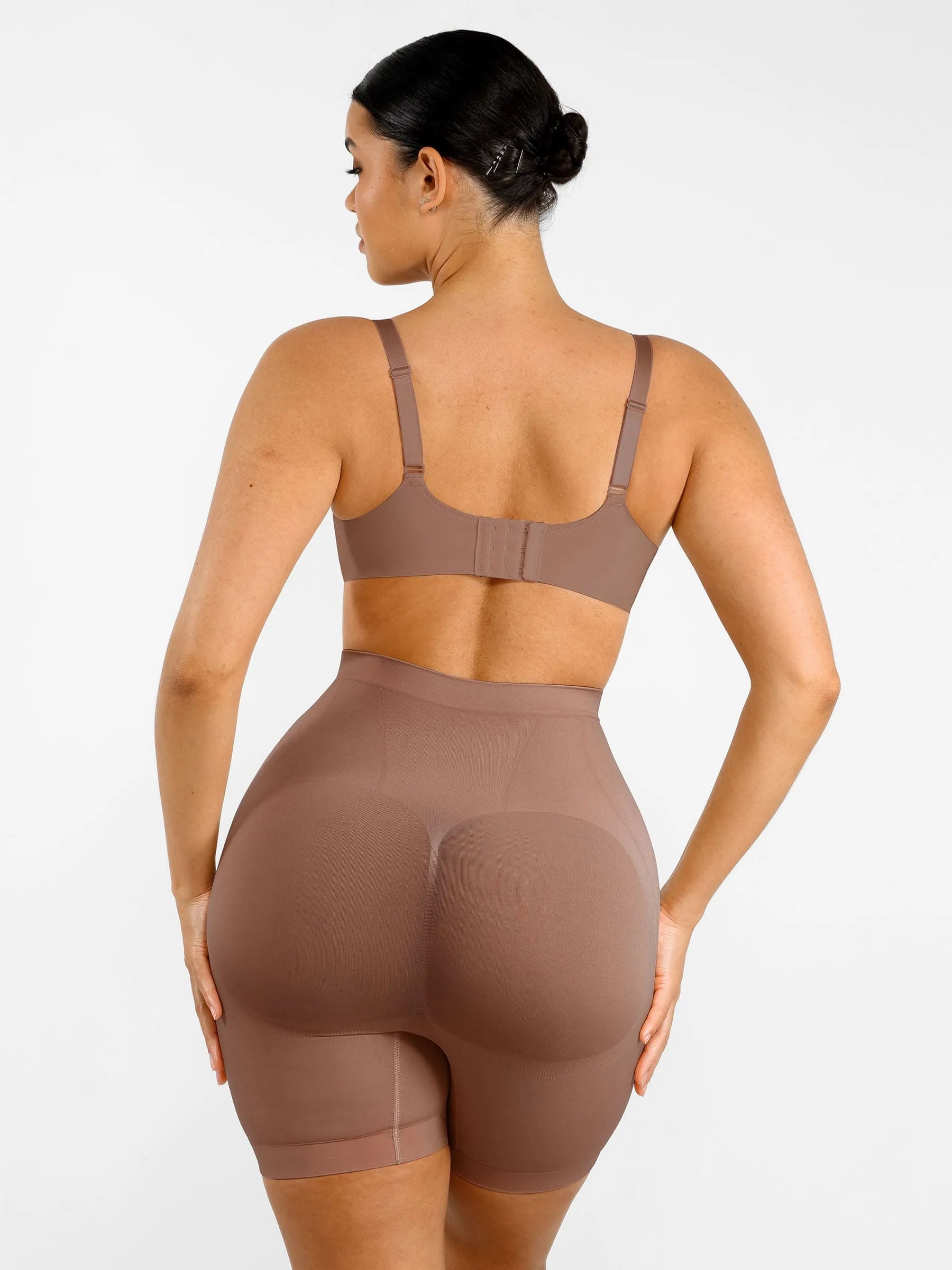 Feelingirl Seamless Comfort Mid Waist Tummy Control Panties Shaping Shorts