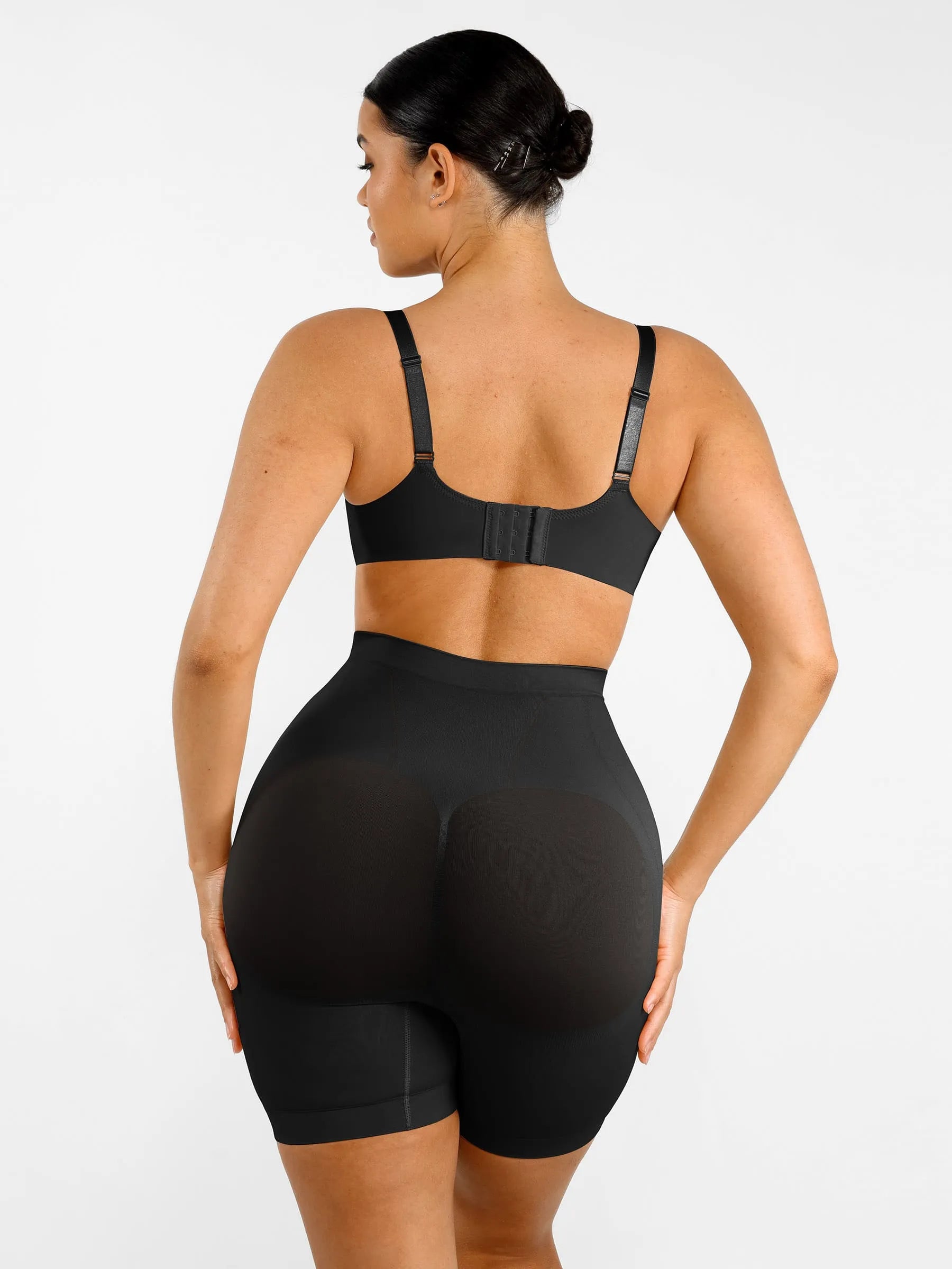 Feelingirl Seamless Comfort Mid Waist Tummy Control Panties Shaping Shorts